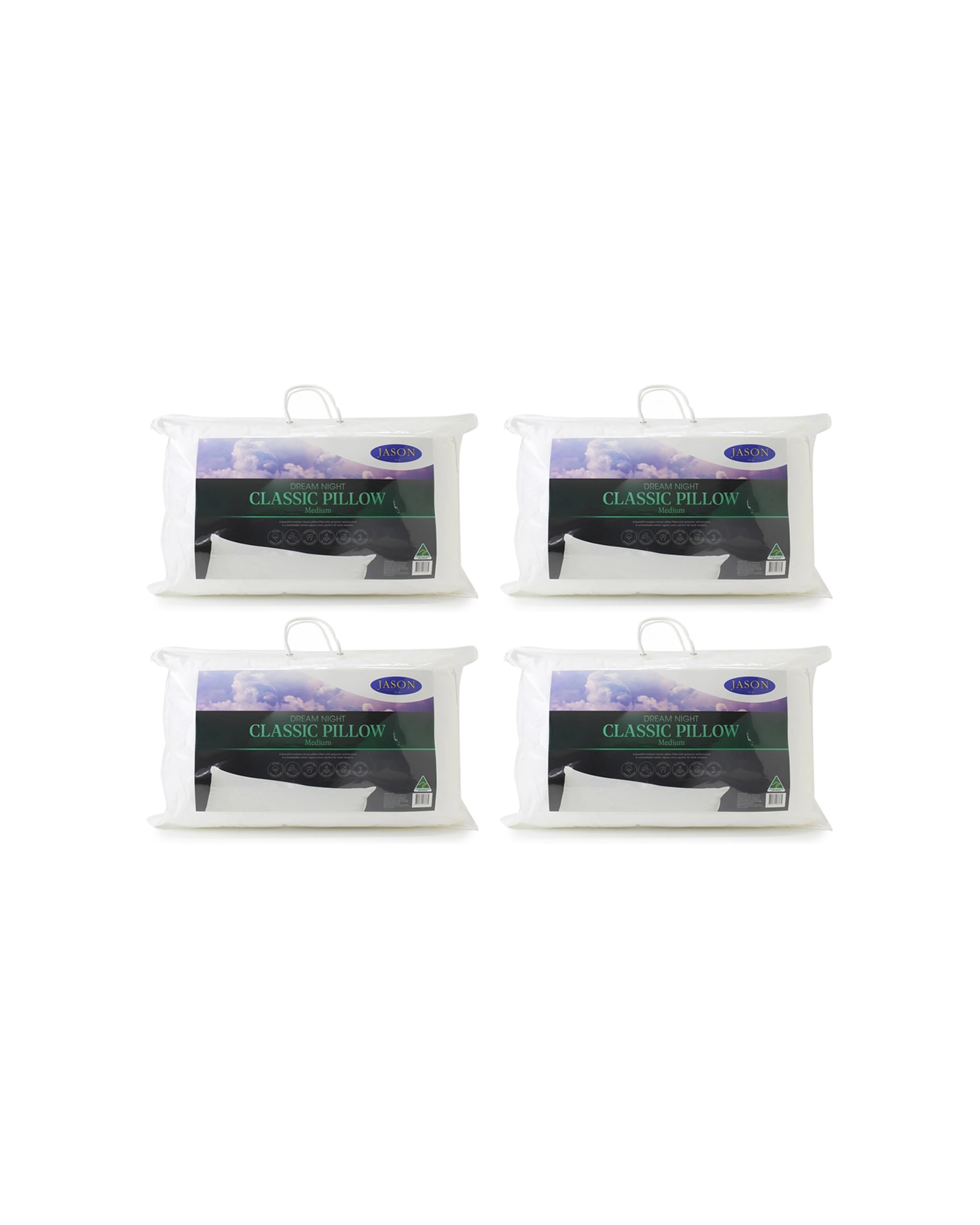 1 Jason Dream Night Firm Pillow 4PK - Black, 1 of 3