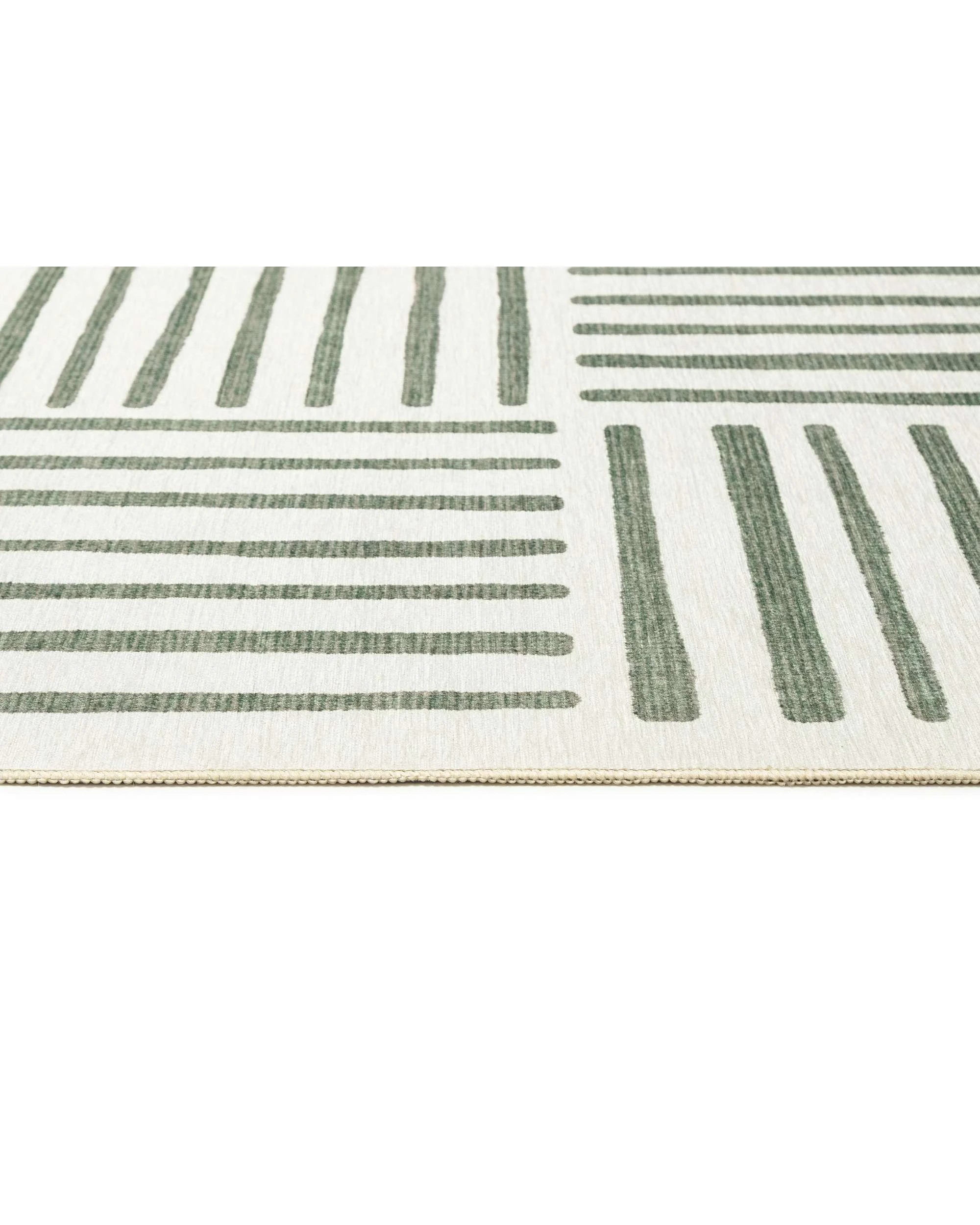 6 Loopsie Talamook Matchstick Indoor Outdoor Washable Rug-330cm x 240cm - Green, 6 of 8