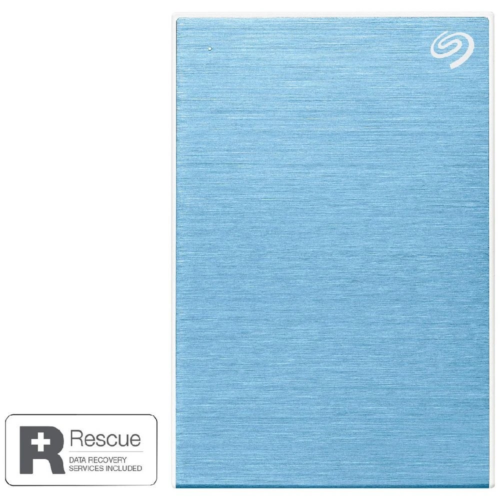 1 Seagate 2TB One Touch Portable Hard Drive Sky Blue, 1 of 5