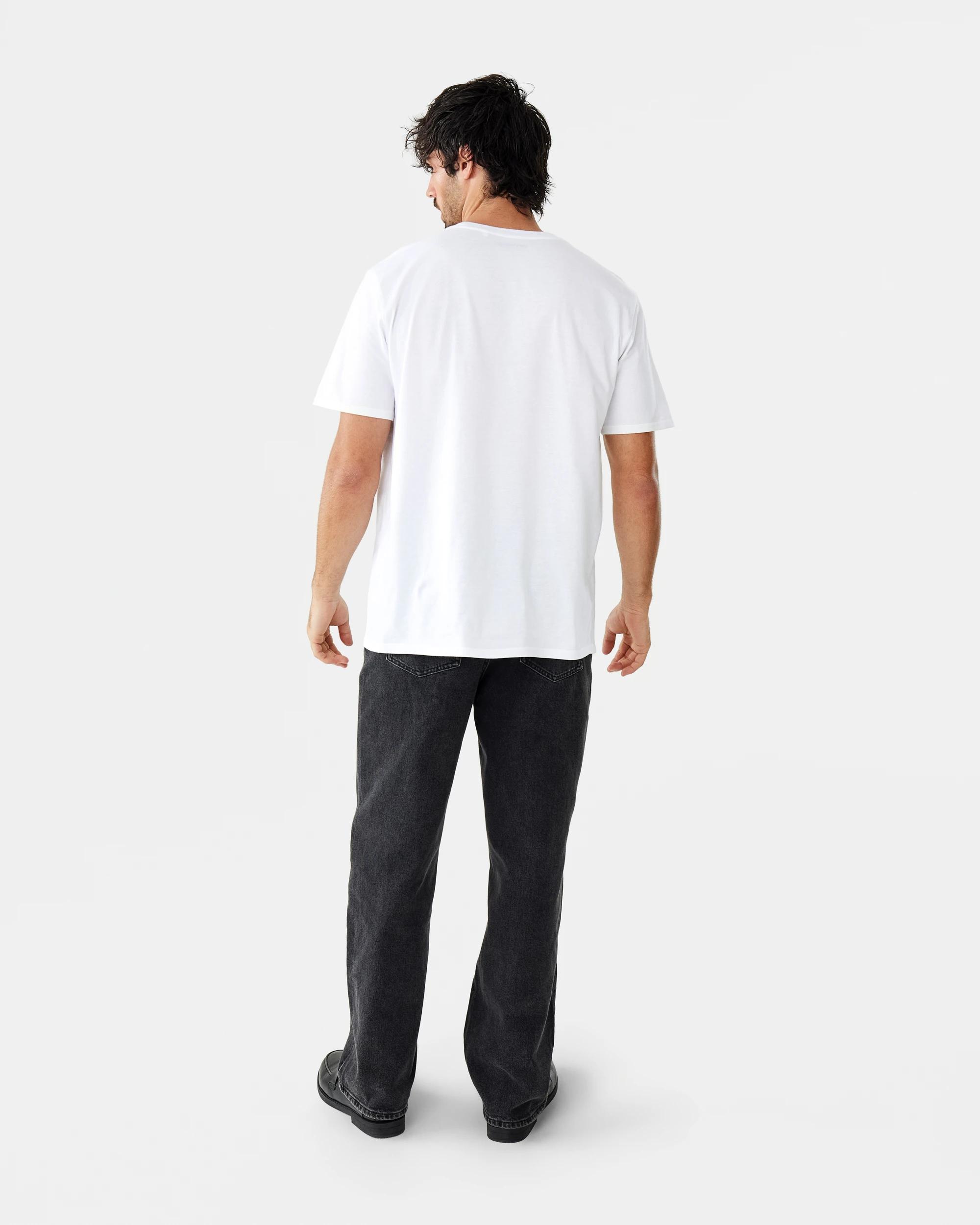 4 Cotton Crew Neck T-shirt White, 4 of 9