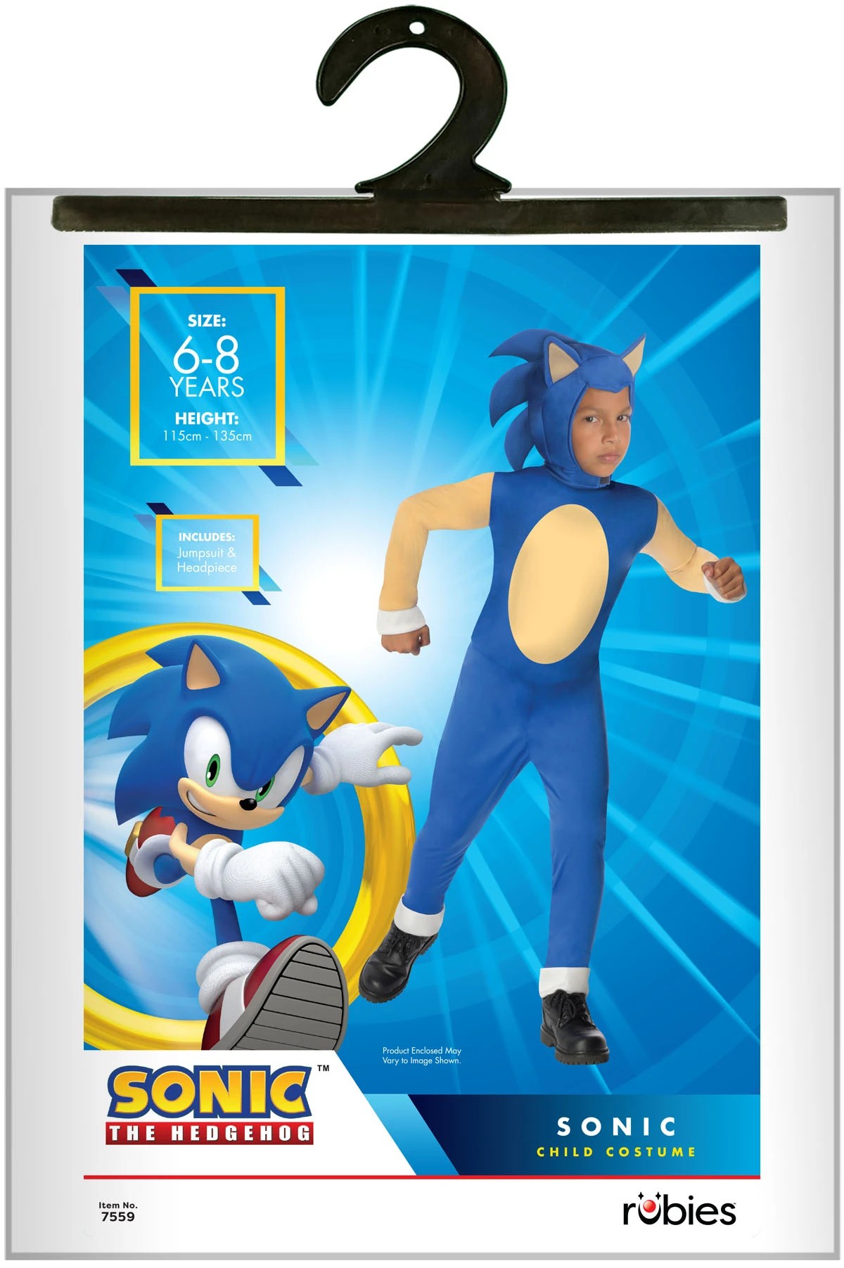 5 Sonic the Hedgehog Child Costume - Ages 6-8, 5 of 5