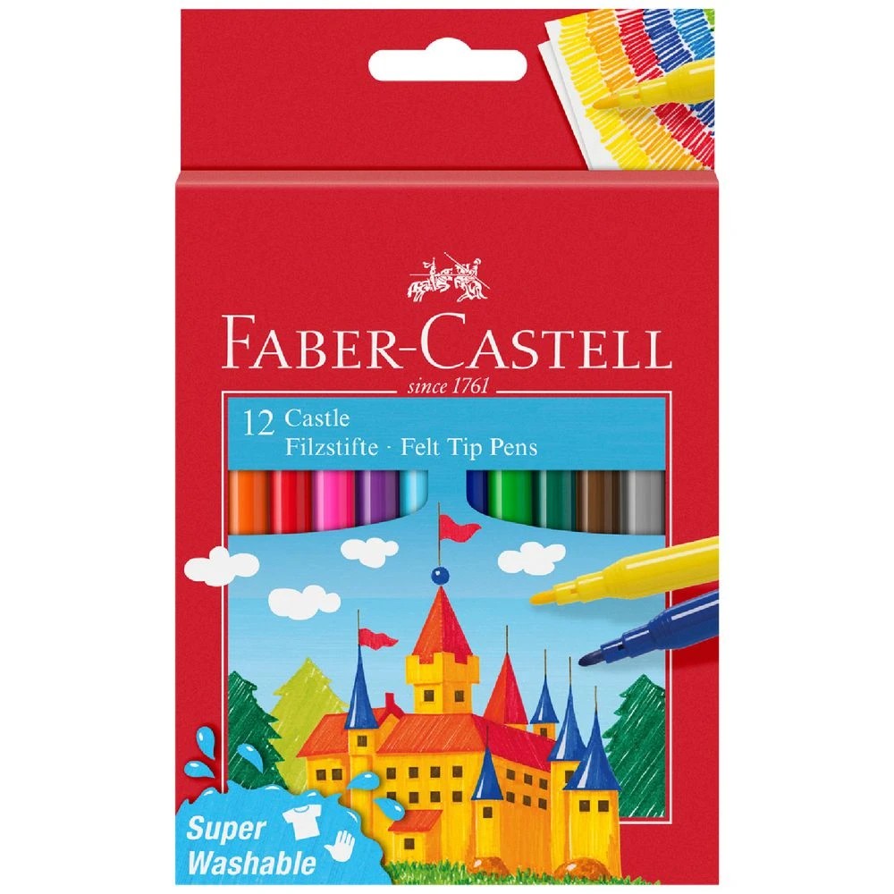 1 Faber-Castell Fibre Tip Colour Markers 12 Pack, 1 of 7