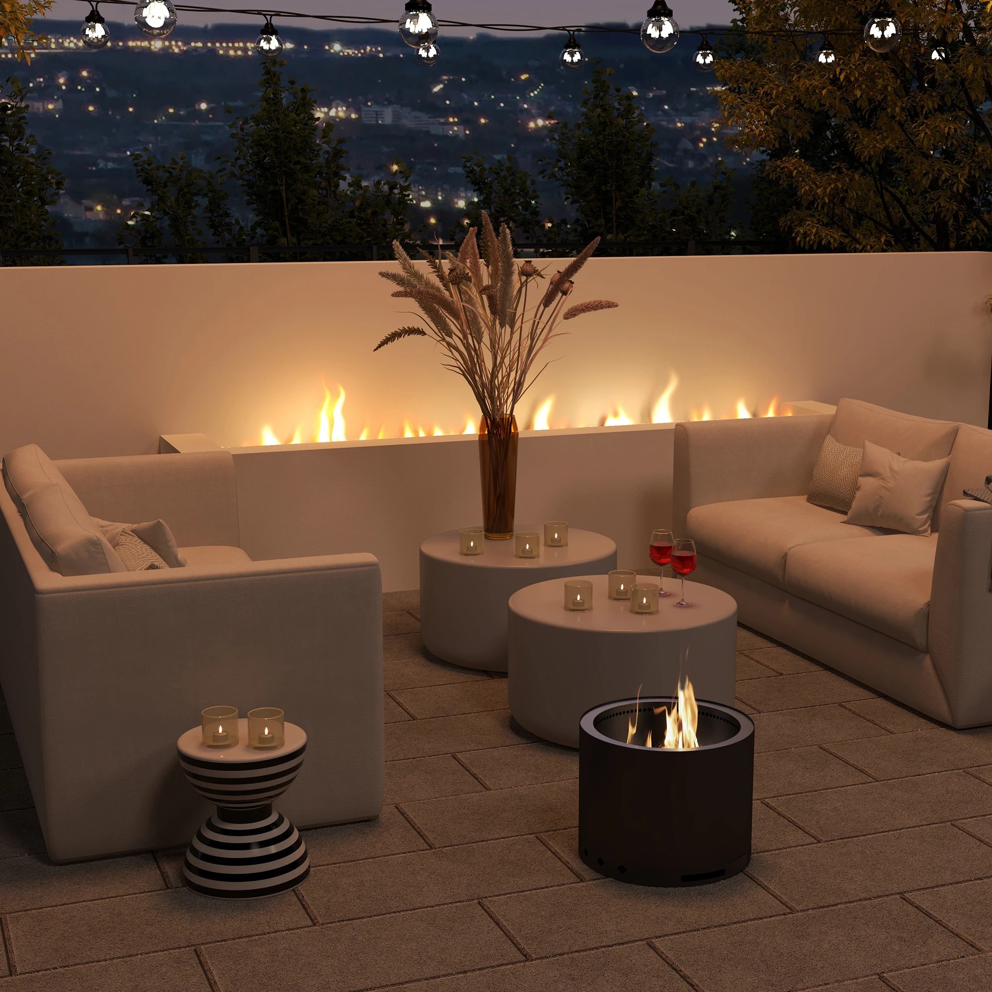 7 Havana Outdoors Noke Smokeless Fire Pit Stainless Steel Portable Outdoor Black - Black, 7 of 9