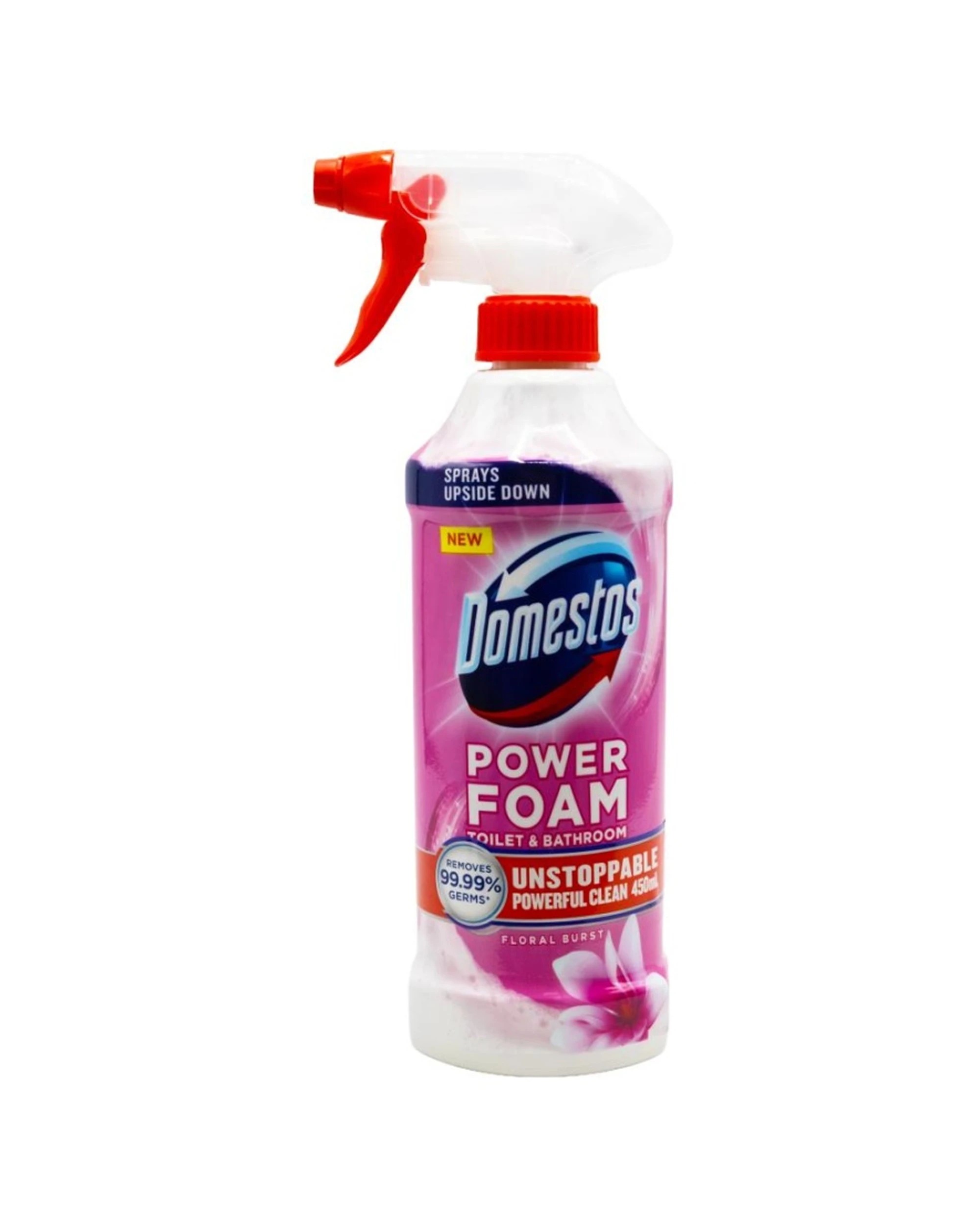 2 Domestos 6PK Toilet And Bathroom Power Foam Floral Burst 450ml - Multi, 2 of 3