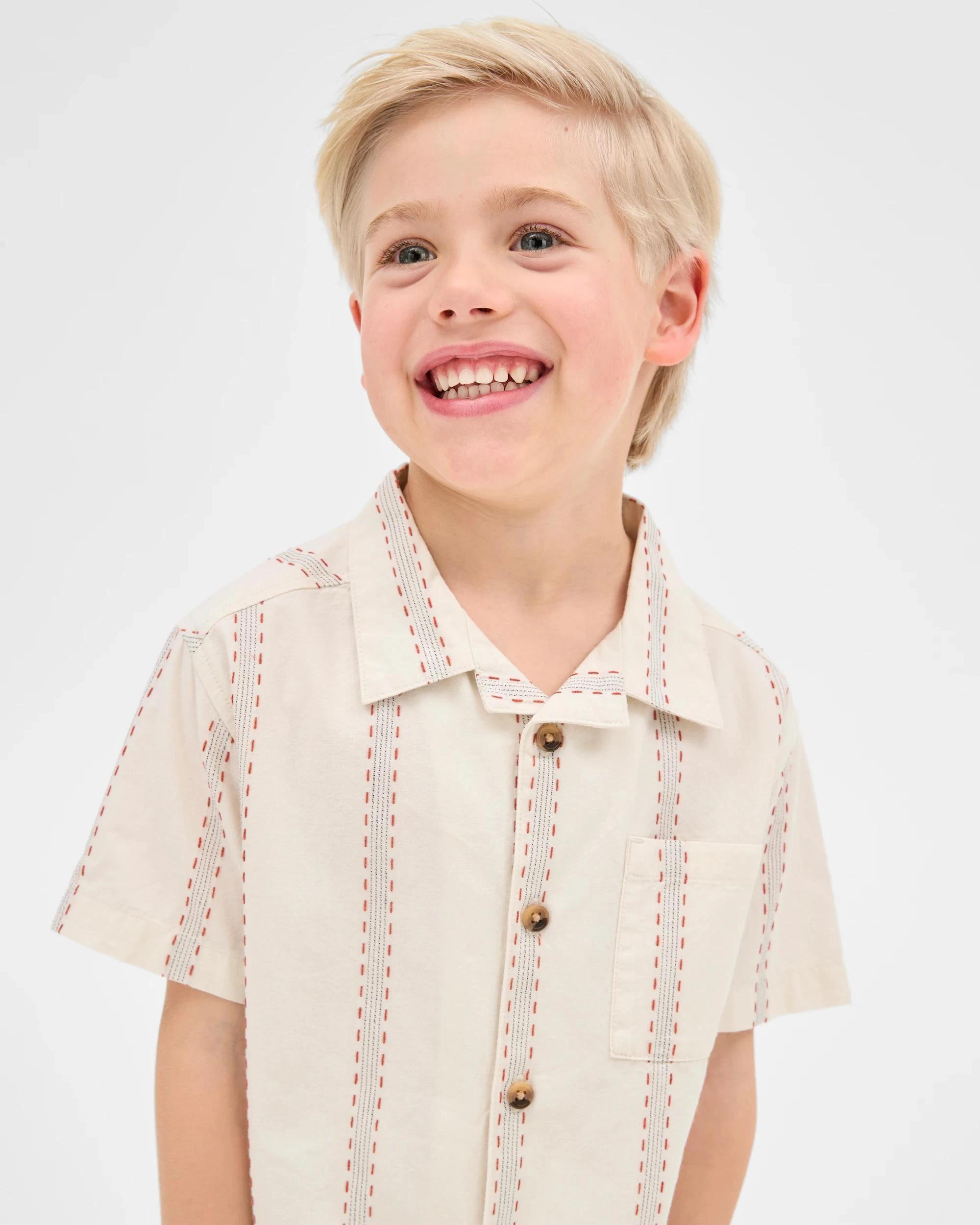 2 Target Australian Cotton Rich Shirt and Short Set RED + WHITE, 2 of 7