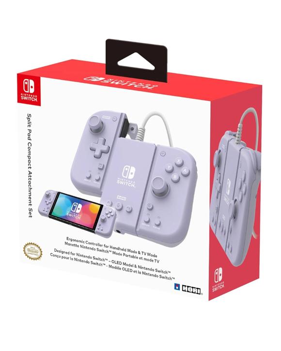 HORI Switch Split Pad Compact Attachment Set - Lavender