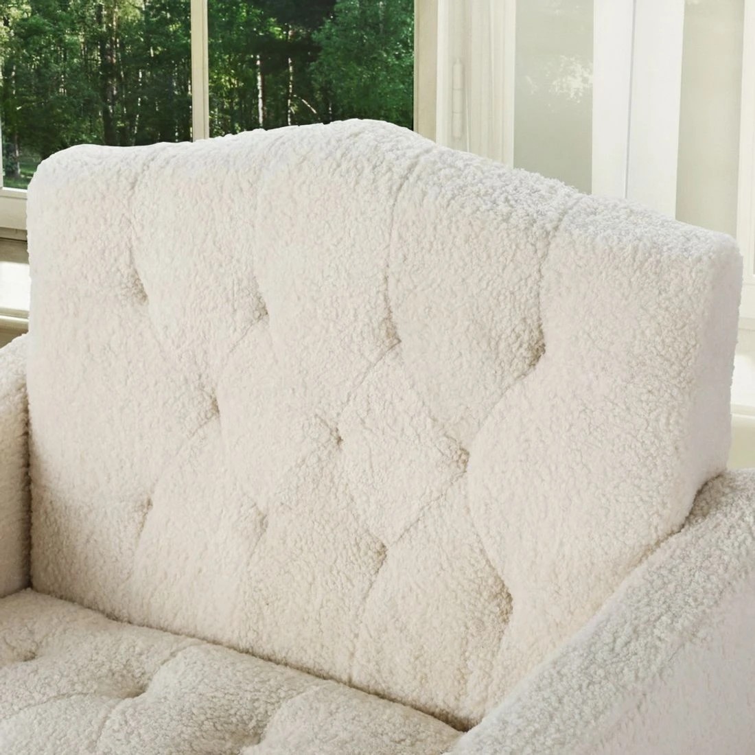 4 Artiss Armchair Boucle - Beige, 4 of 6