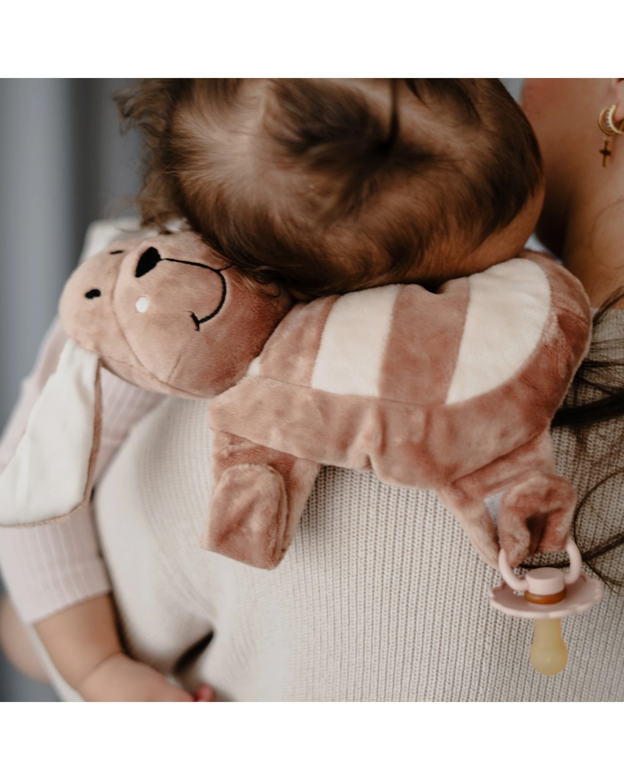 2 Sleepytot Award Winning Comforter Dummy Holder Soother For Babies Puppy - Brown, 2 of 3