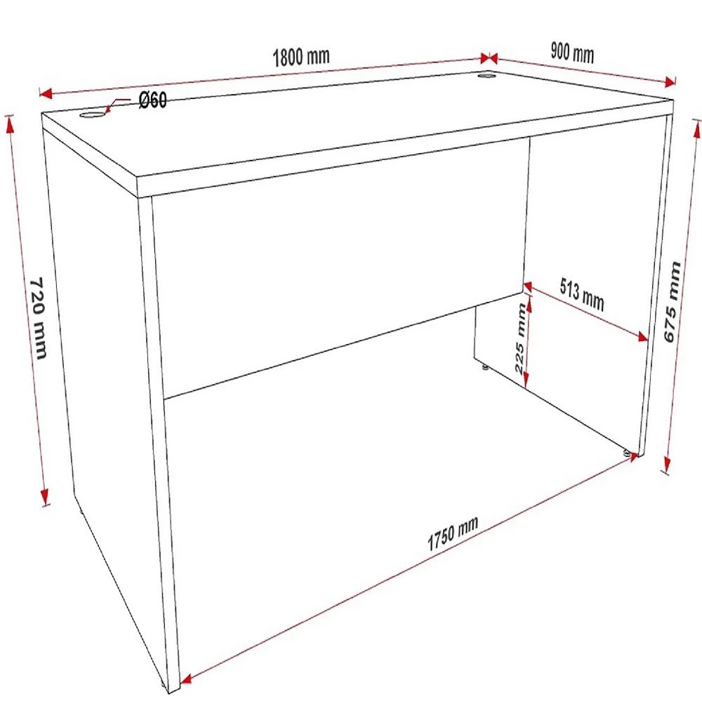 3 Velocity Desk 1800mm White Desks, Tables and Workstations, 3 of 4