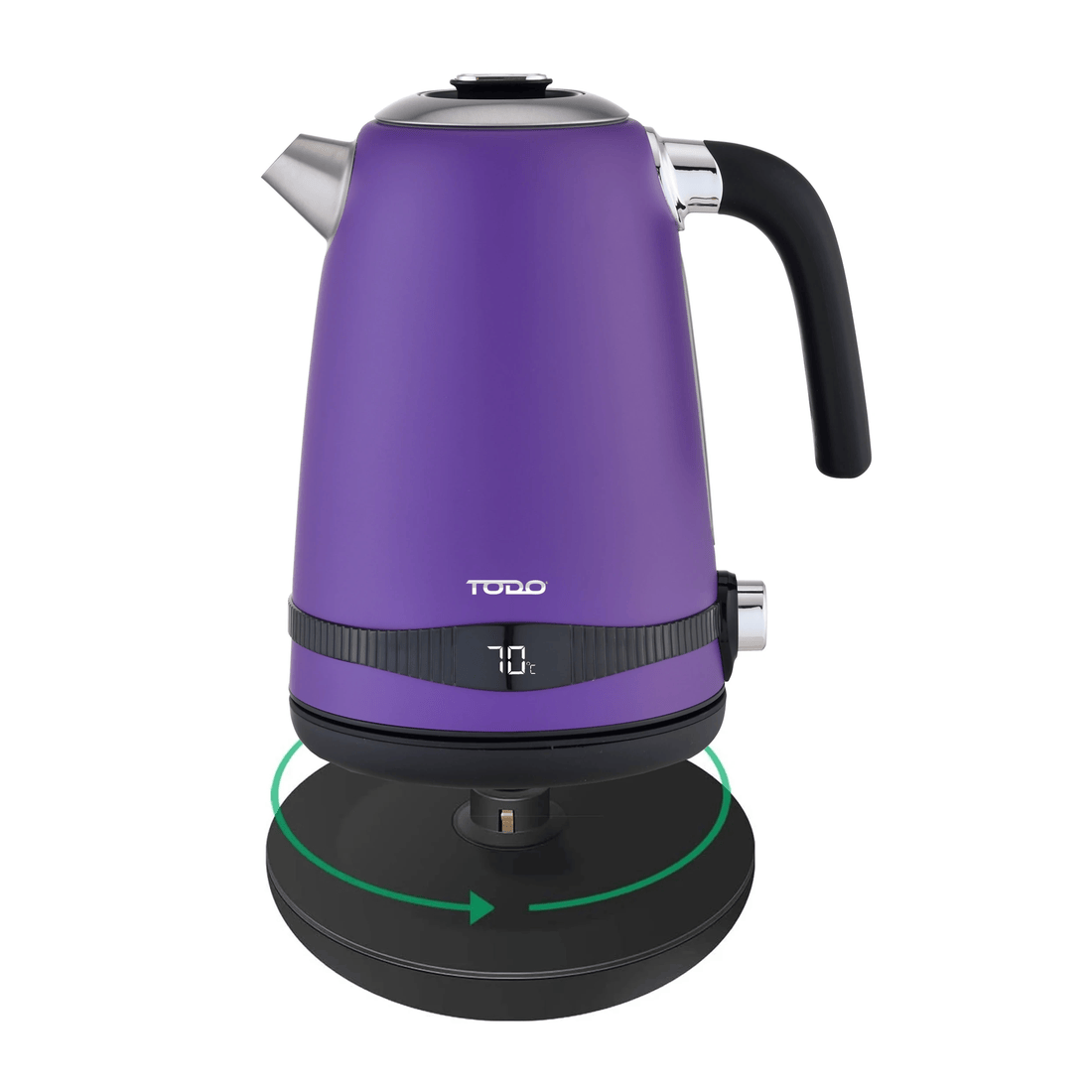 TODO 1.7L Stainless Steel Cordless Kettle Keep Warm Electric Led Water ...