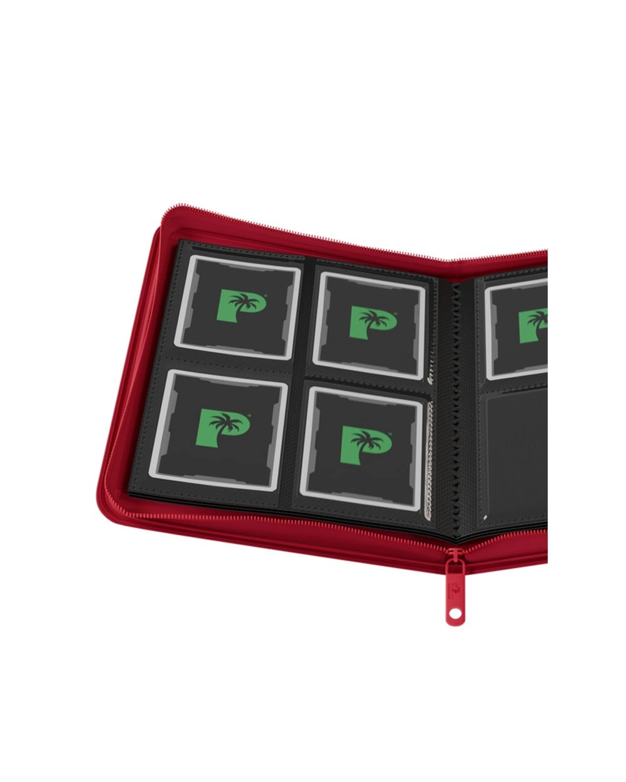 2 Palms Off Gaming - Collector's Series 4 Pocket Zip Trading Card Binder - Red, 2 of 5