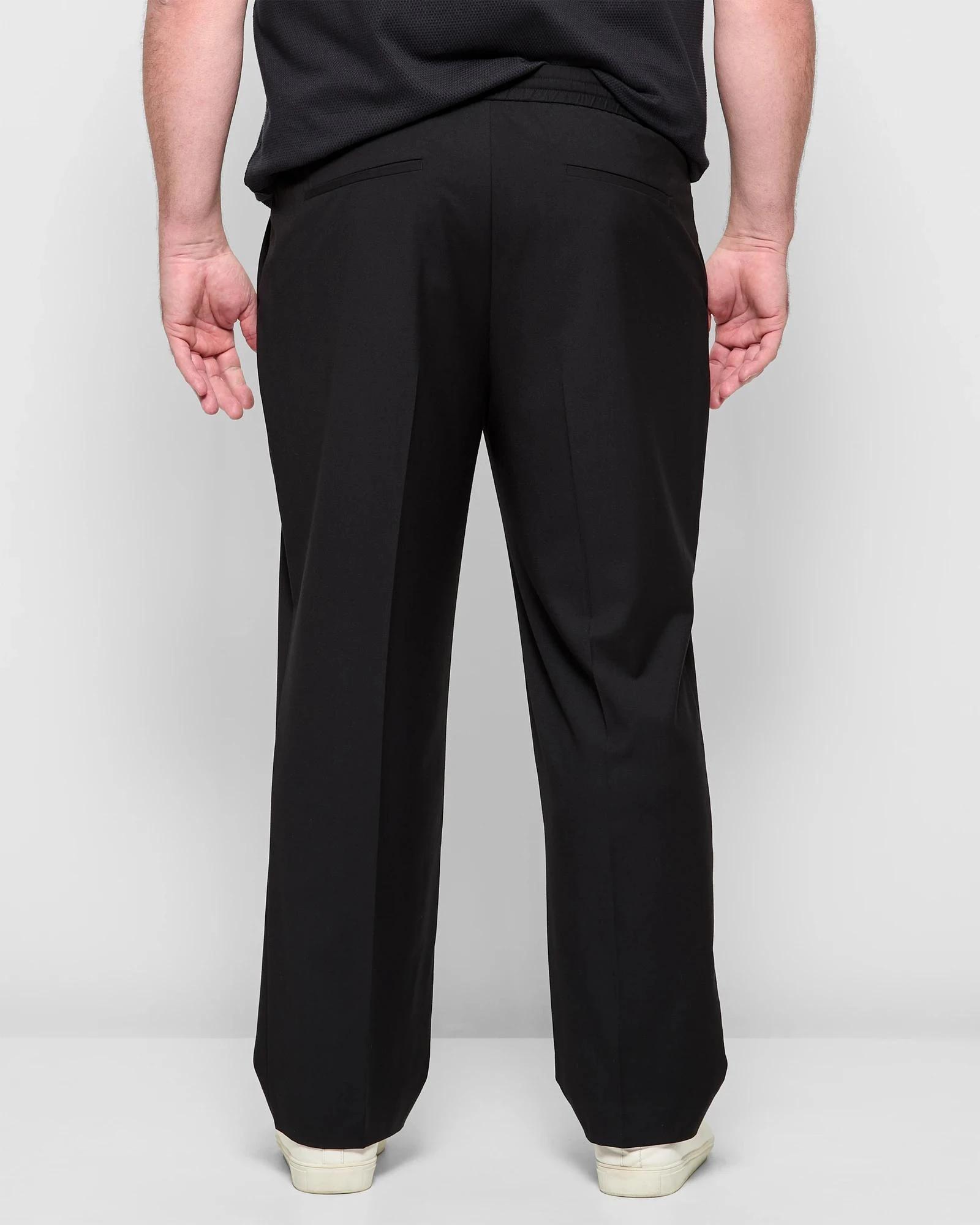 4 Target Man Plus Plus Size Elastic Waist Trousers BLACK, 4 of 5