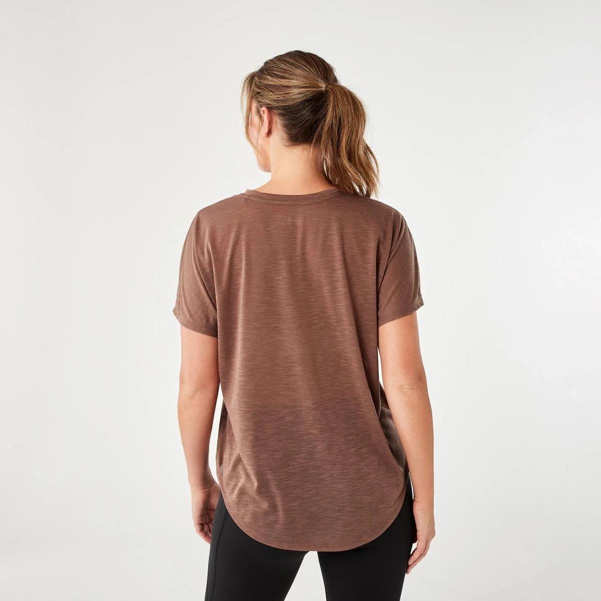 3 Active Womens Relax Sleeve T-shirt NUTMEG, 3 of 5