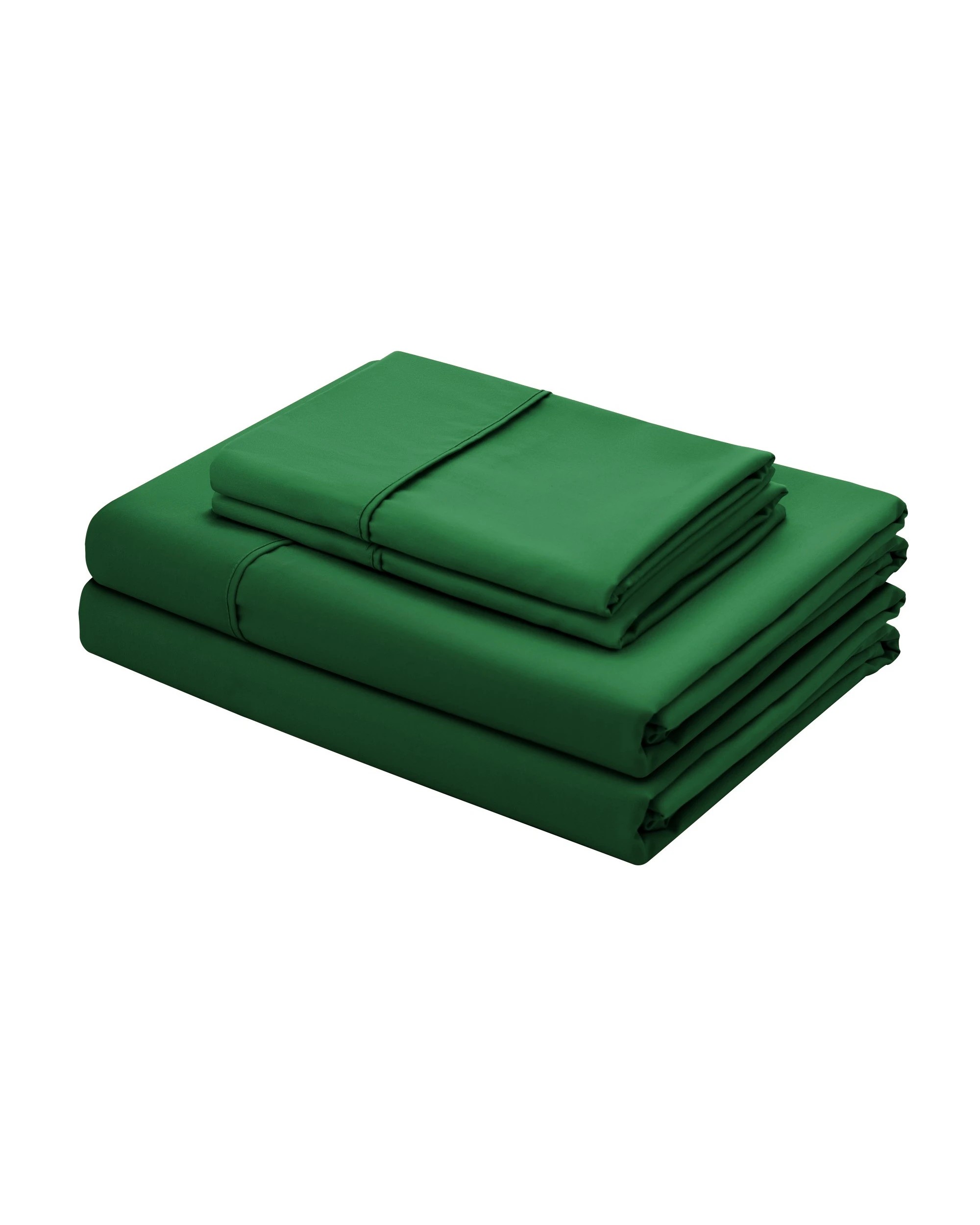 6 Serene 400TC Bamboo Cotton Sateen Sheet Set - Double Bed - Eden Green, 6 of 6