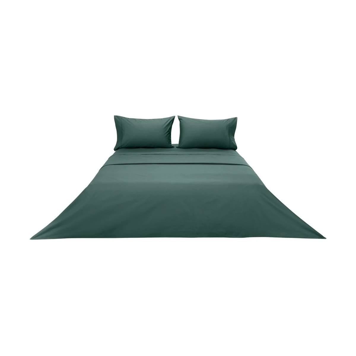 6 250 Thread Count Cotton Rich Sheet Set - Queen Bed, Teal, 6 of 7