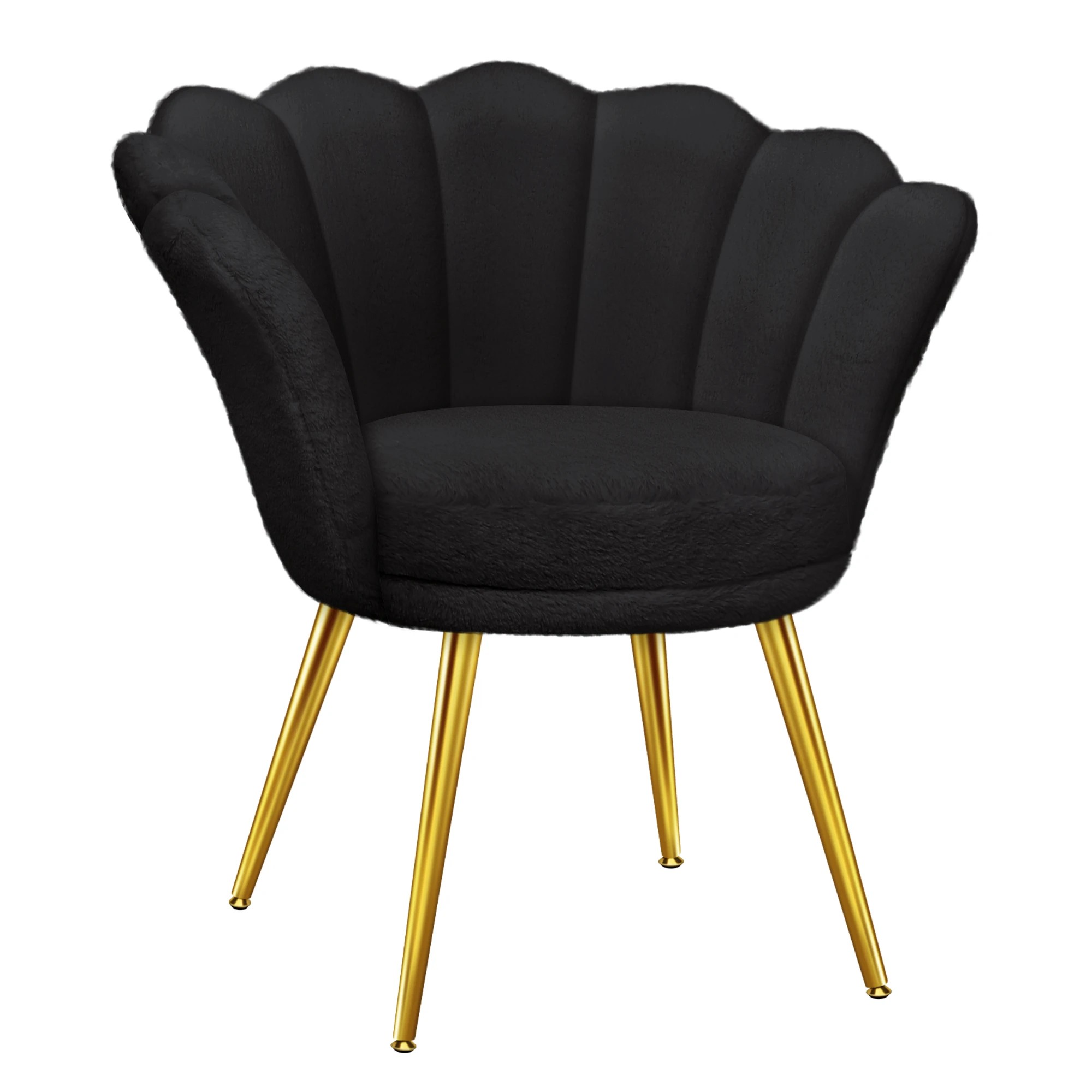 1 Alfordson Armchair Lounge Chair Plush Accent Chair Upholstered Sofa Couch - Black, 1 of 9