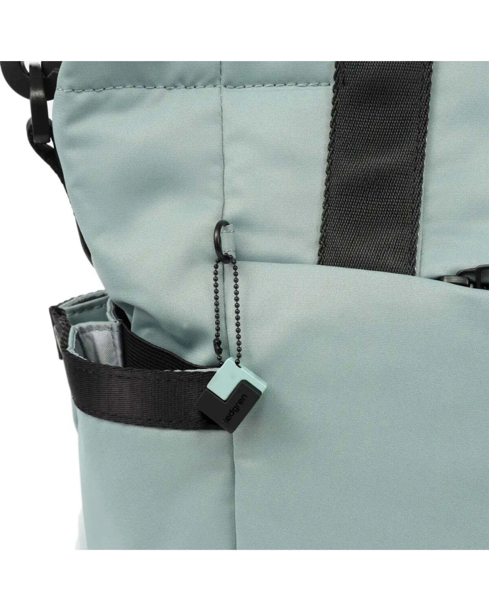 6 Hedgren Galactic Shoulder Tote Bag Water Repellent Polyester 17L Milieu - Green, 6 of 6