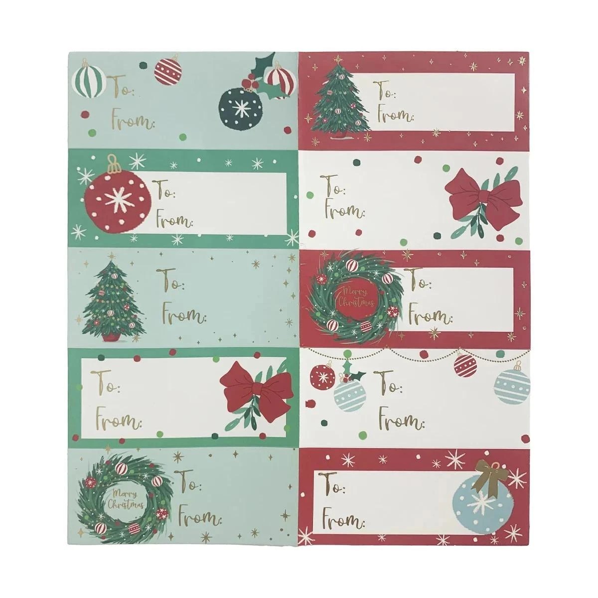 4 10 Pack Wishing Tree Christmas Stickers - Assorted, 4 of 5