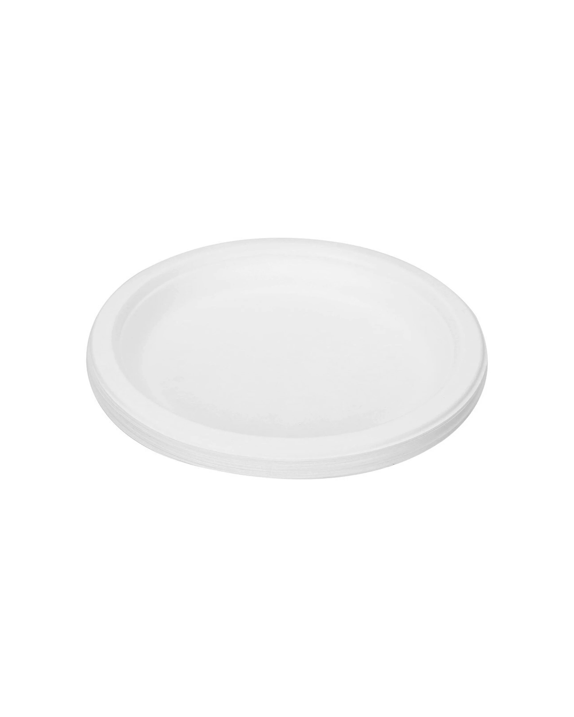 3 12pc Lemon & Lime Eco/biodegradable/compostable Disposable 18cm Side Plate White
 - White, 3 of 3