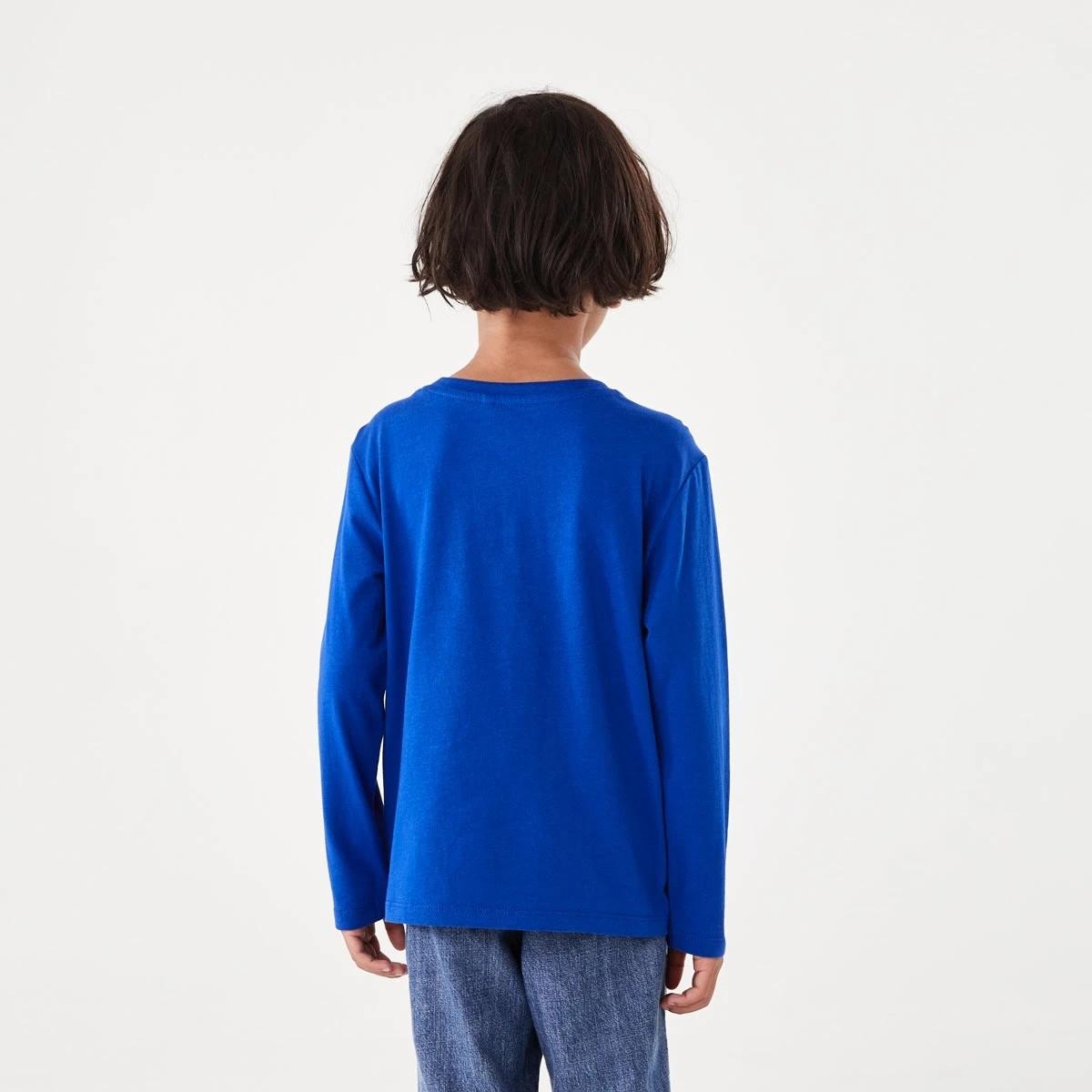 2 Long Sleeve Print T-shirt Blu Soccer, 2 of 7