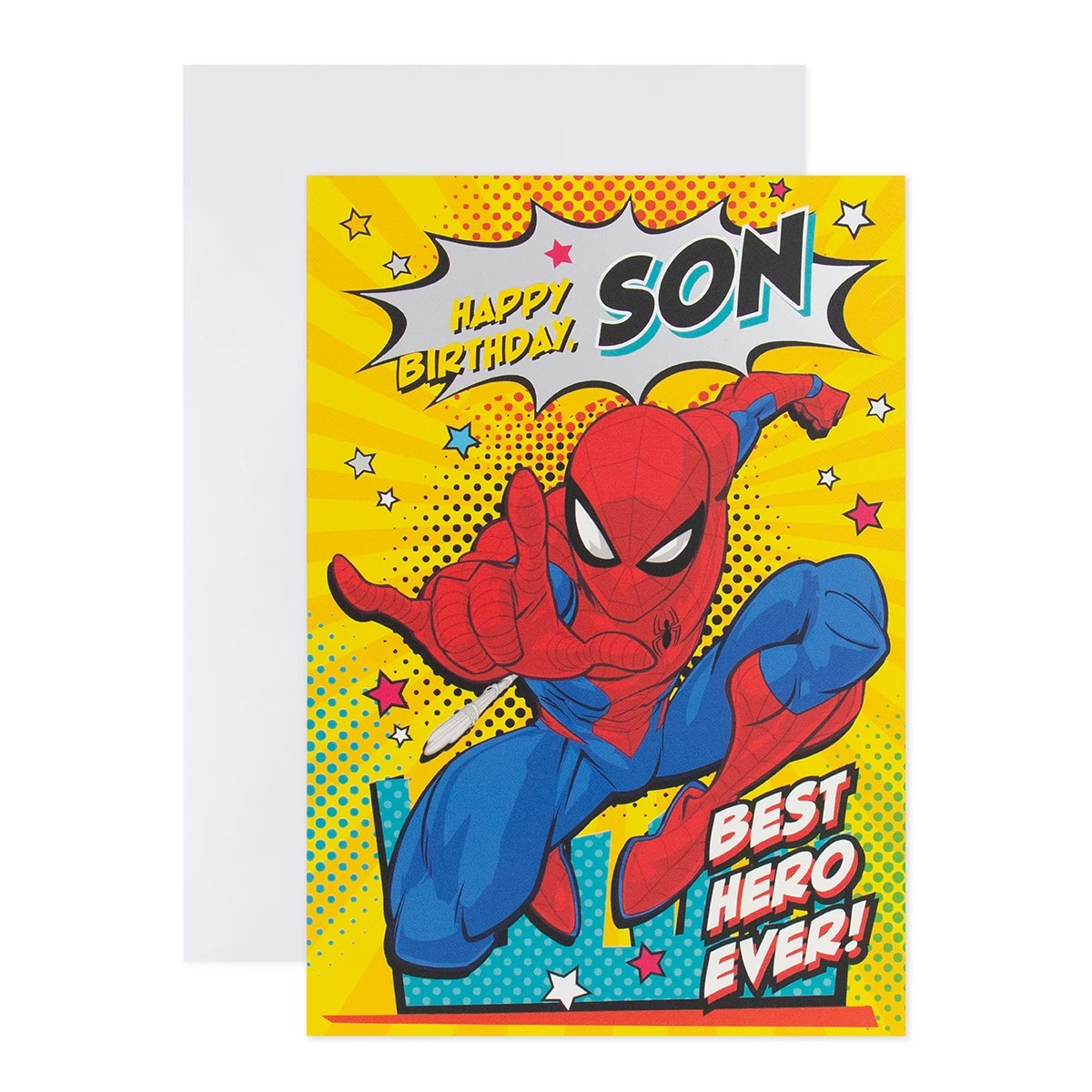 1 Connections from Hallmark Spider-Man Birthday Card - Happy Birthday Son, Best Hero Ever!, 1 of 3