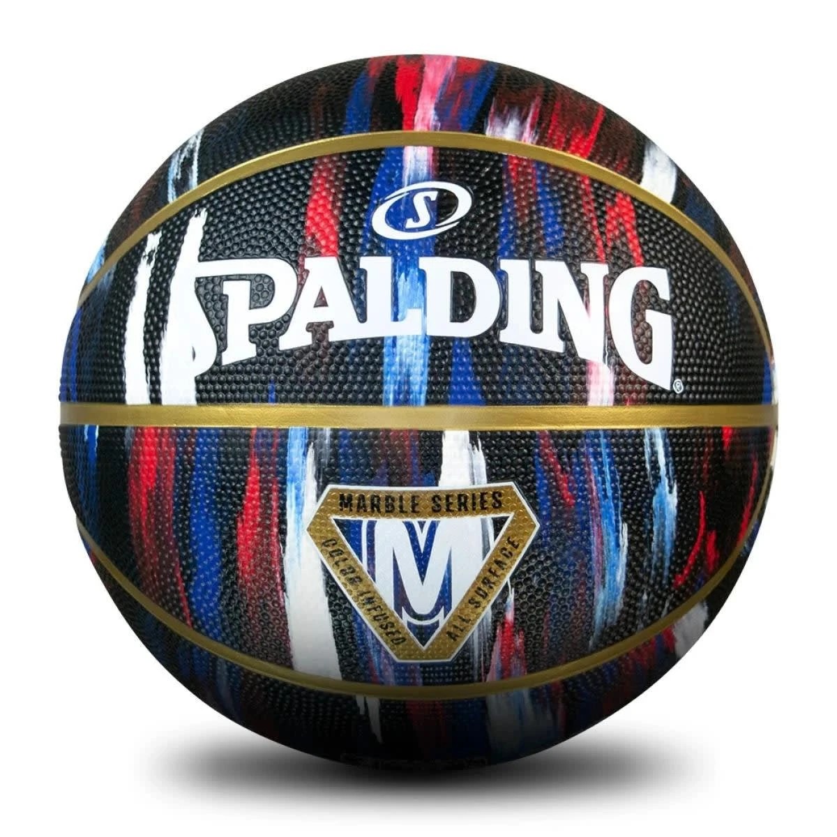 1 Spalding Harlem Globetrotters Marble Series Basketball - Size 7, 1 of 3