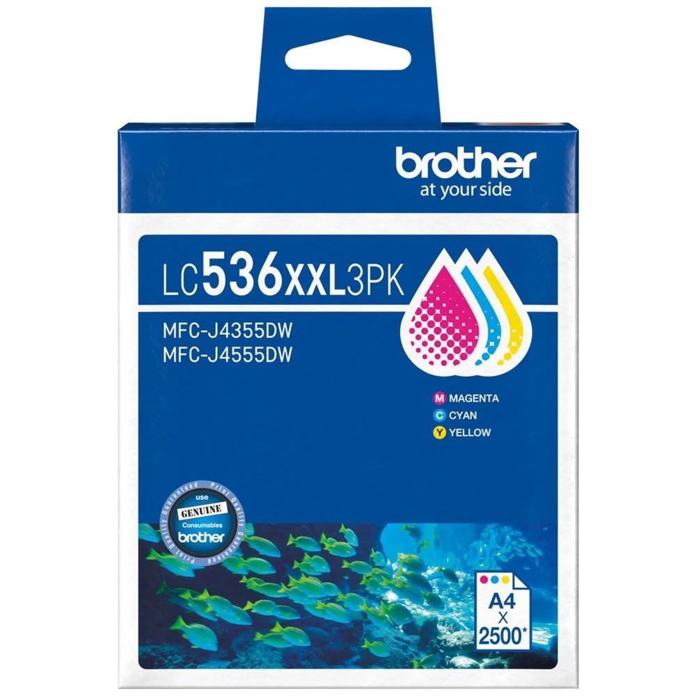 1 Brother LC536XXL Ink Cartridge 3 Pack, 1 of 1