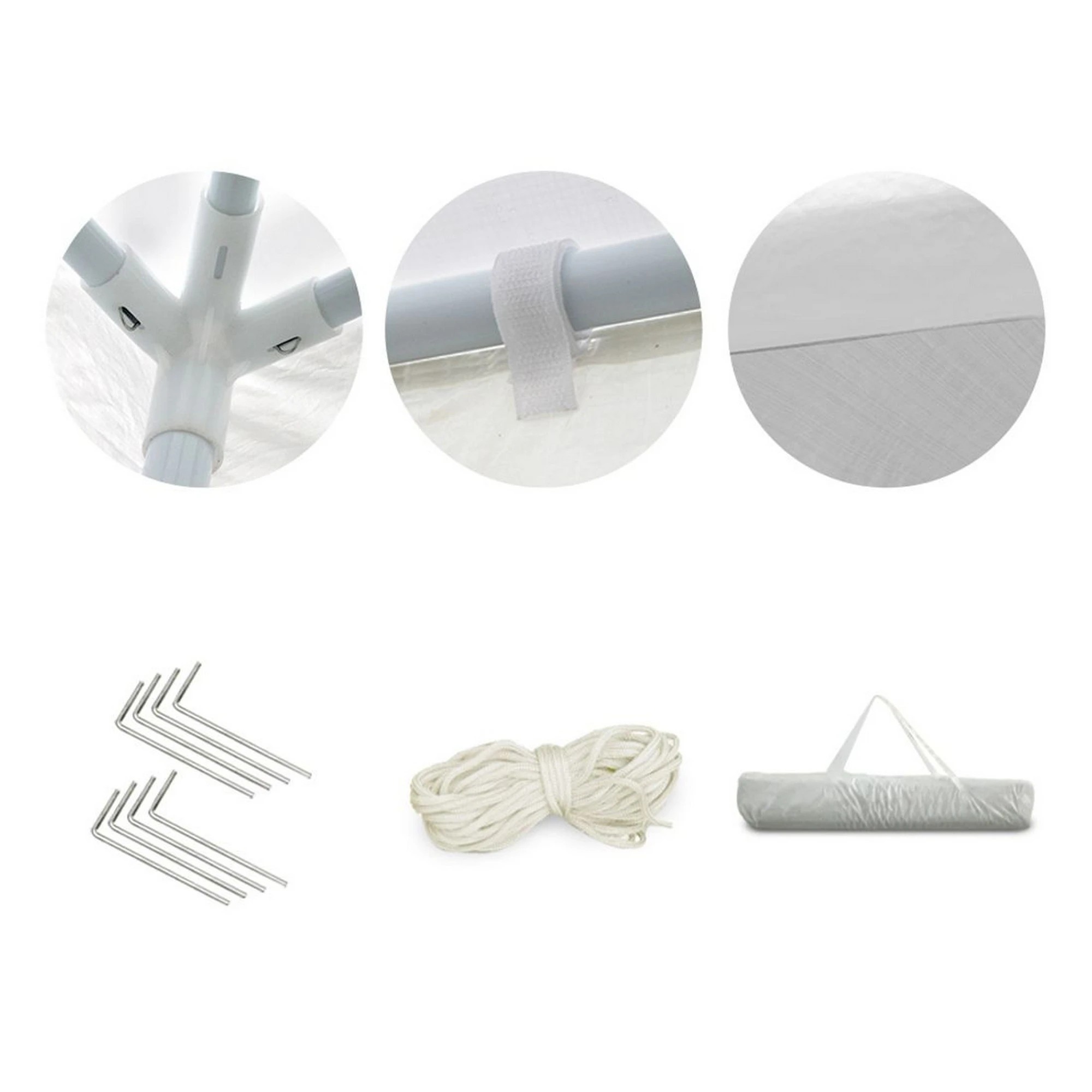 4 Instahut Gazebo  Wedding Party Marquee Tent Outdoor Event Camping Canopy Shade - White, 4 of 7