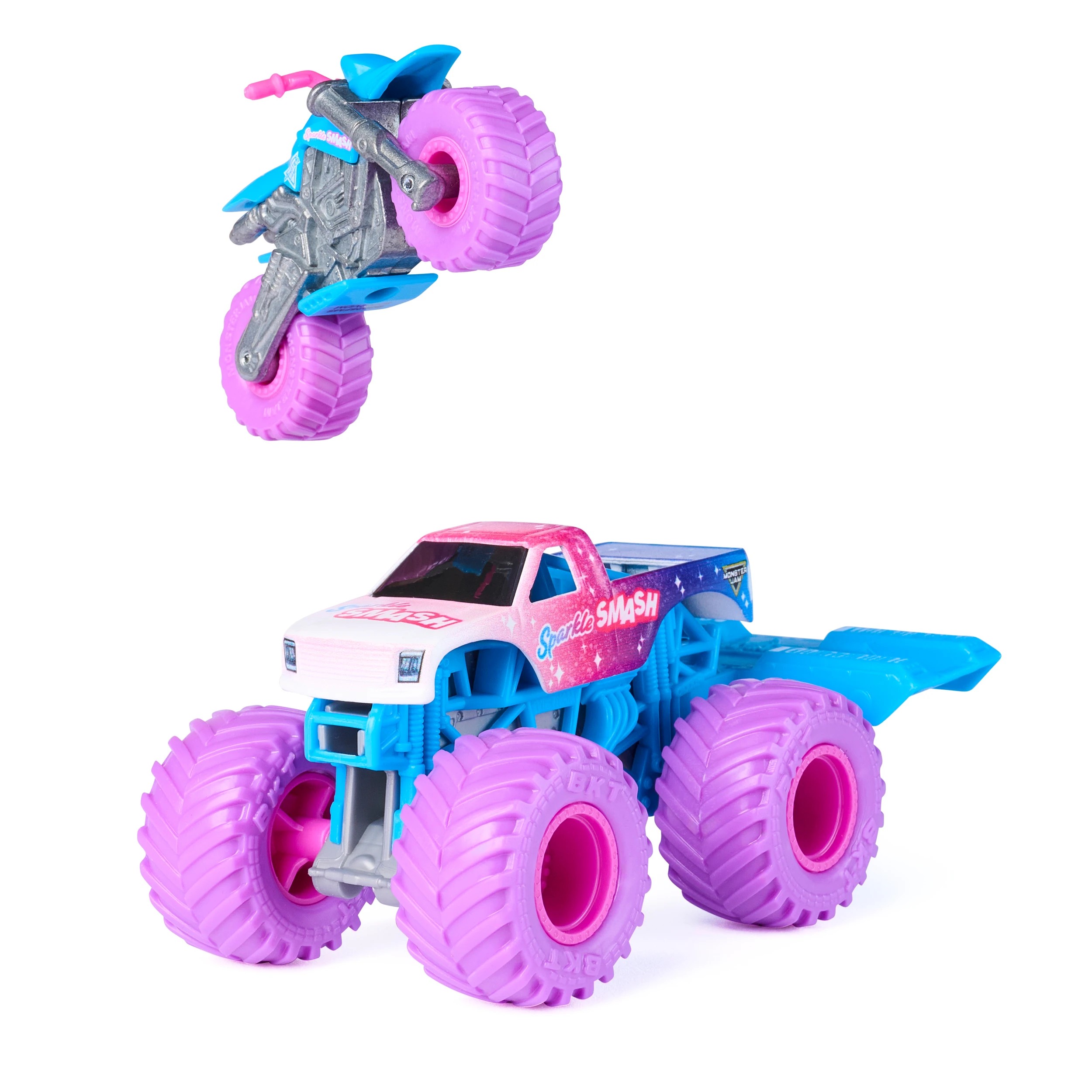 5 Monster Jam 1:64 Scale Truck and Bike Set - Assorted, 5 of 7