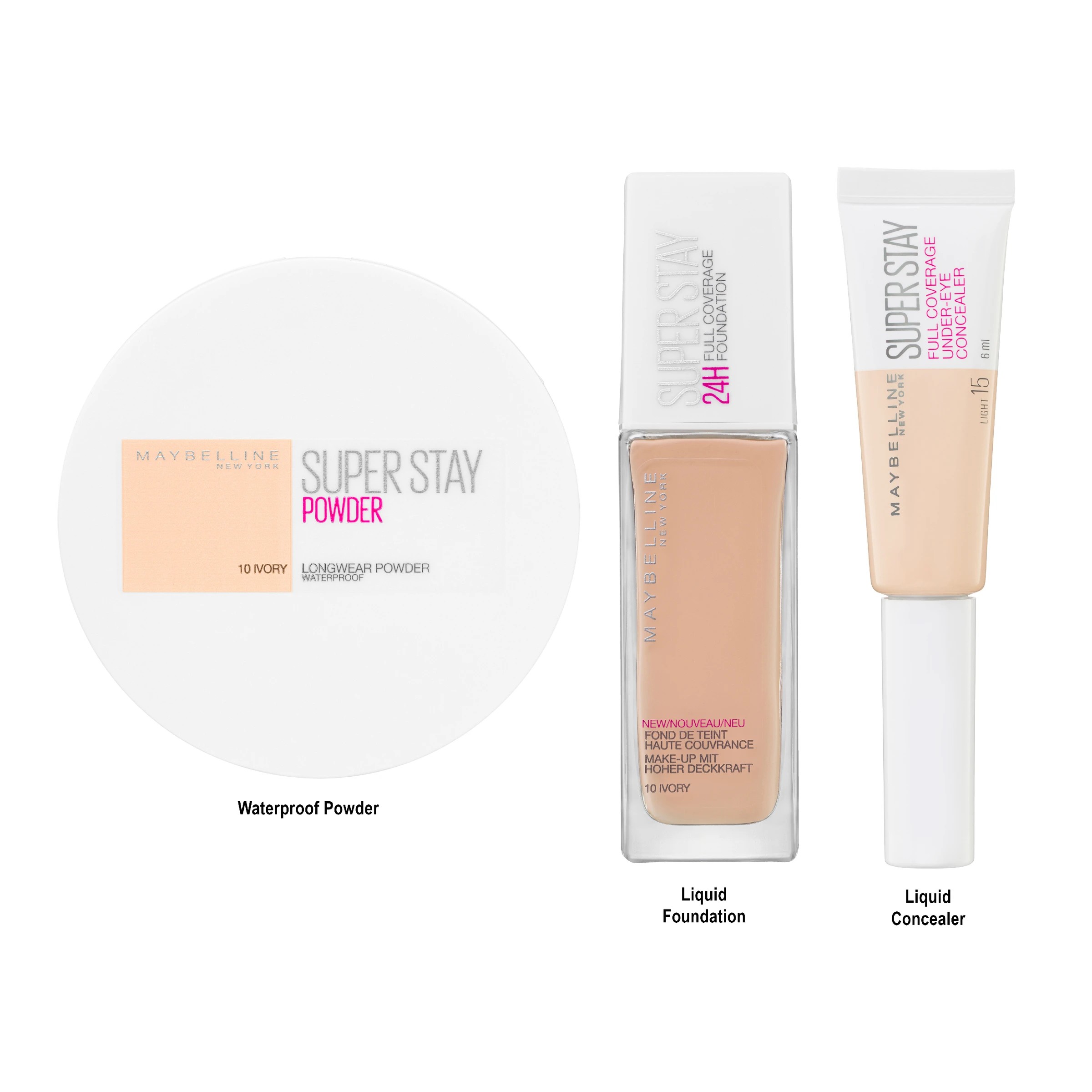 1 Maybelline SuperStay Longwear Waterproof Powder - 10 Ivory, 1 of 3