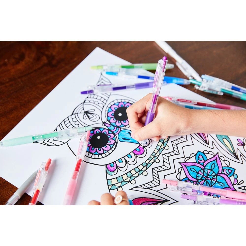 4 PILOT pop'lol Retractable Gel Pen 0.7mm Assorted 4Pk, 4 of 5