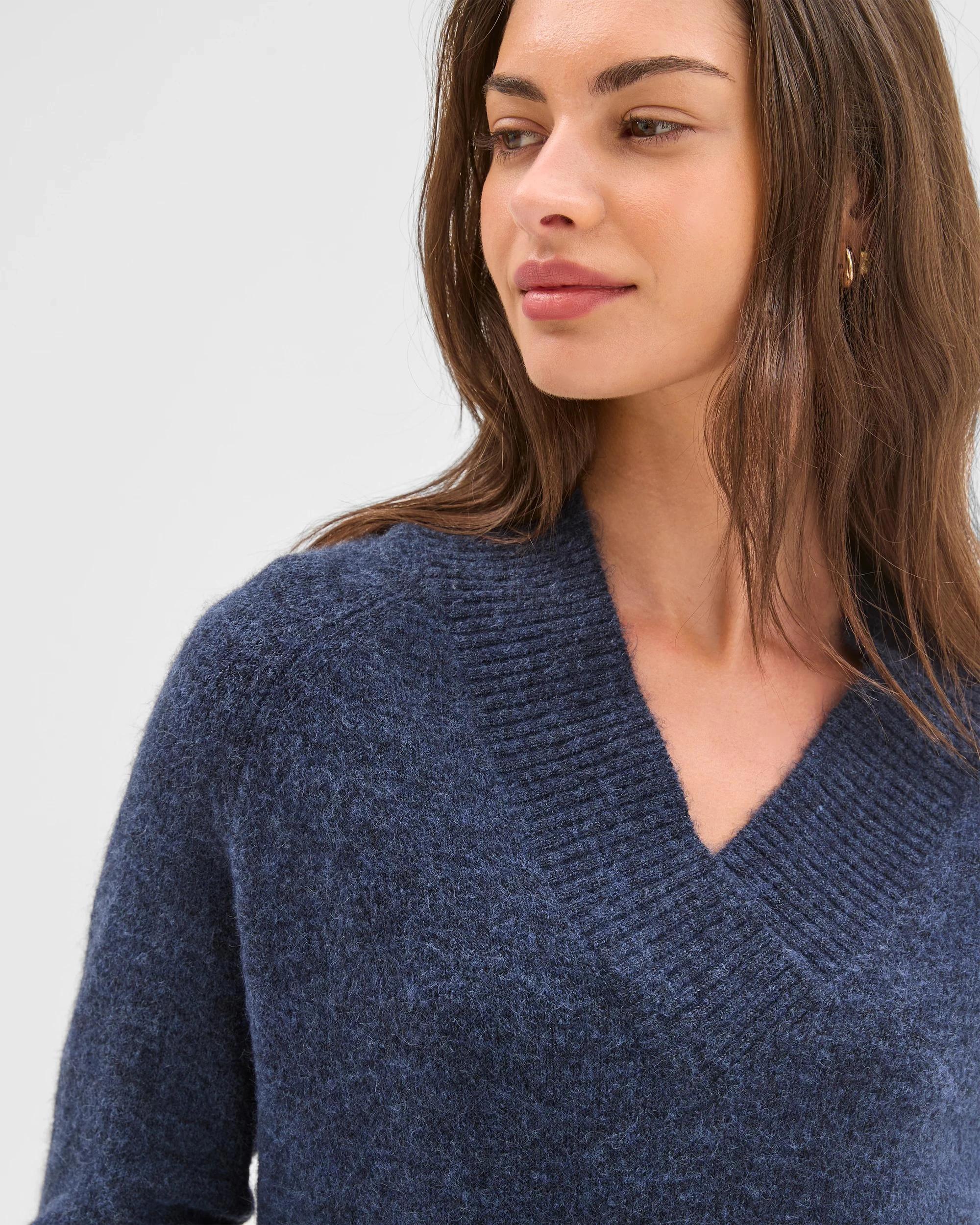 4 Target Petites Petites Long Sleeve Lofty Sweater NAVY BLAZER, 4 of 6