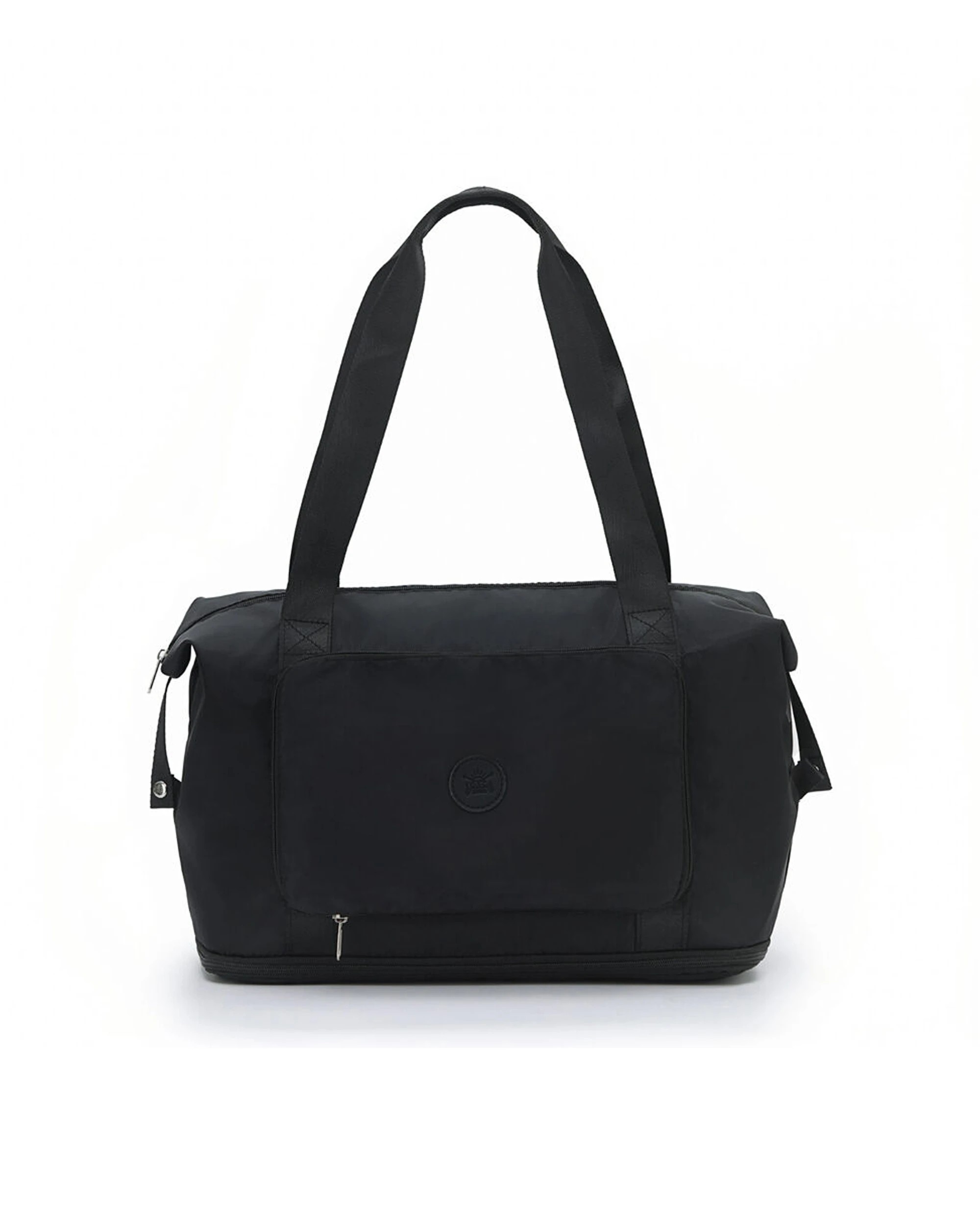 3 Tosca 2Pk Foldable & Expandable Holiday/Travel Tote Bag - Black, 3 of 6