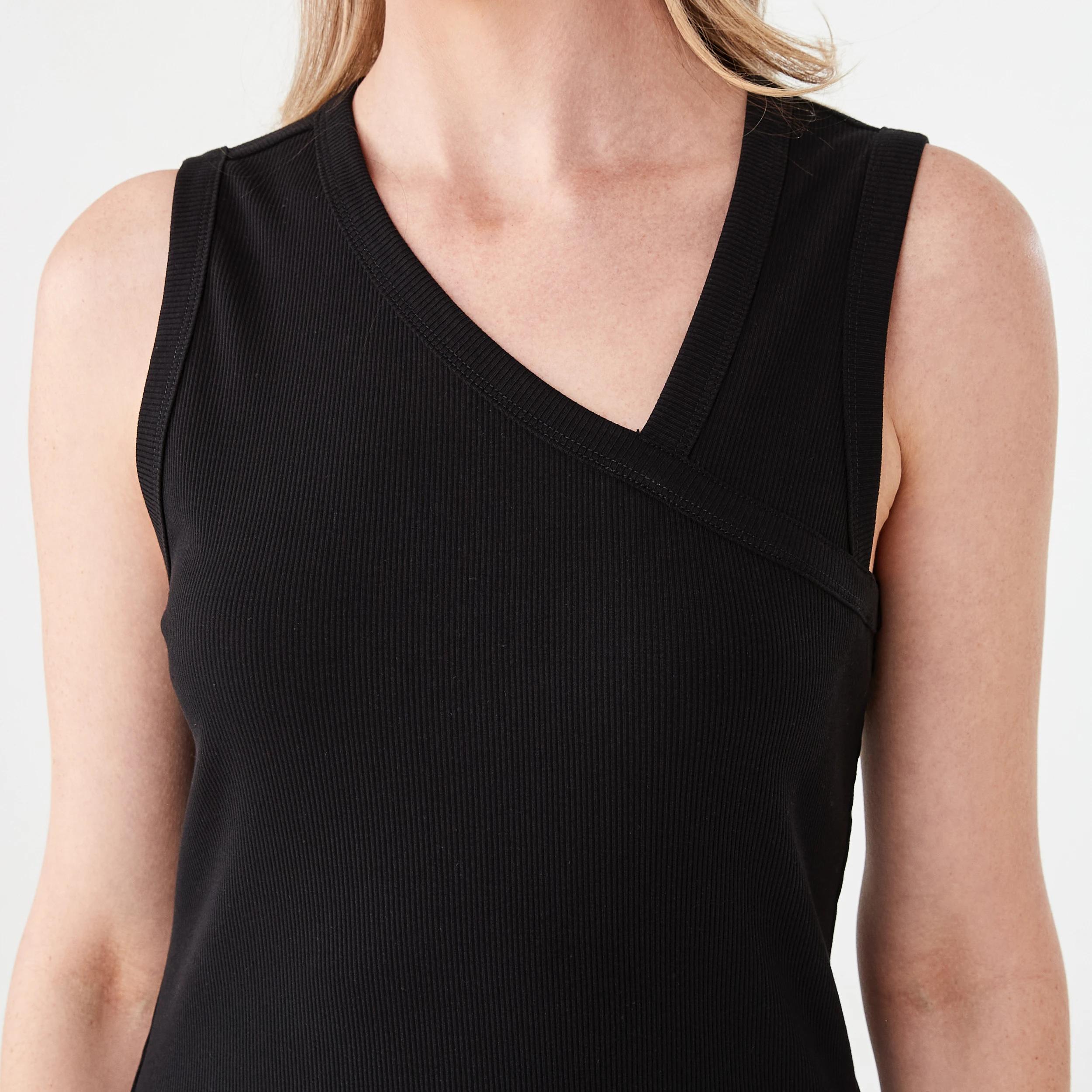 5 Sleeveless Asymmetric Top Black, 5 of 5
