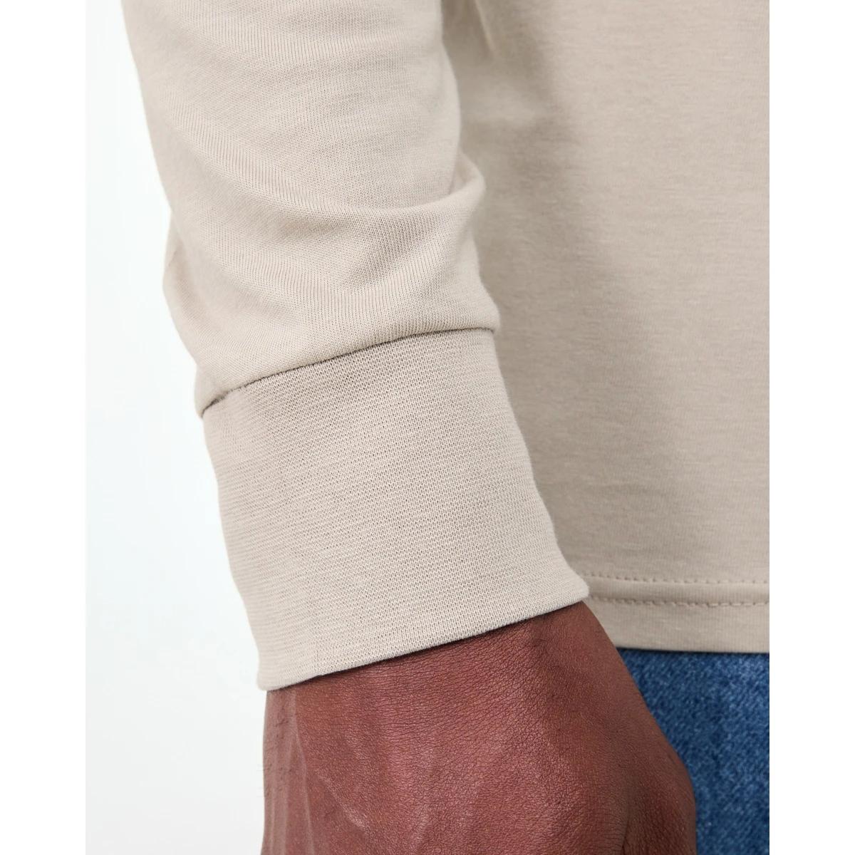 6 Long Sleeve Longline T-shirt Bge Khaki, 6 of 6