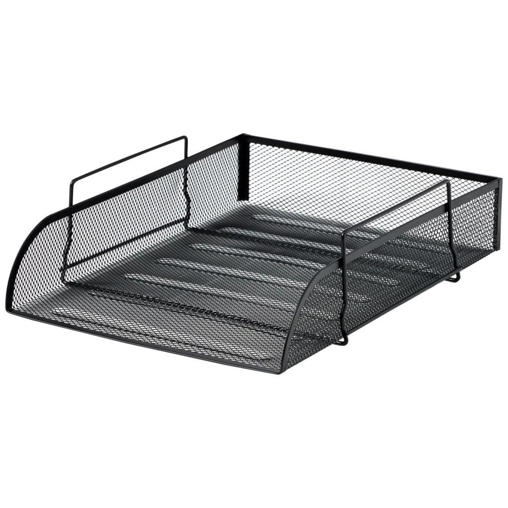 2 J.Burrows A4 Mesh Document Tray Black, 2 of 3