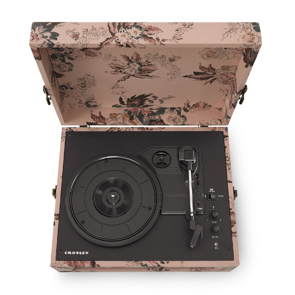 6 Crosley Voyager Bluetooth Portable Turntable - Floral - Pattern, 6 of 6