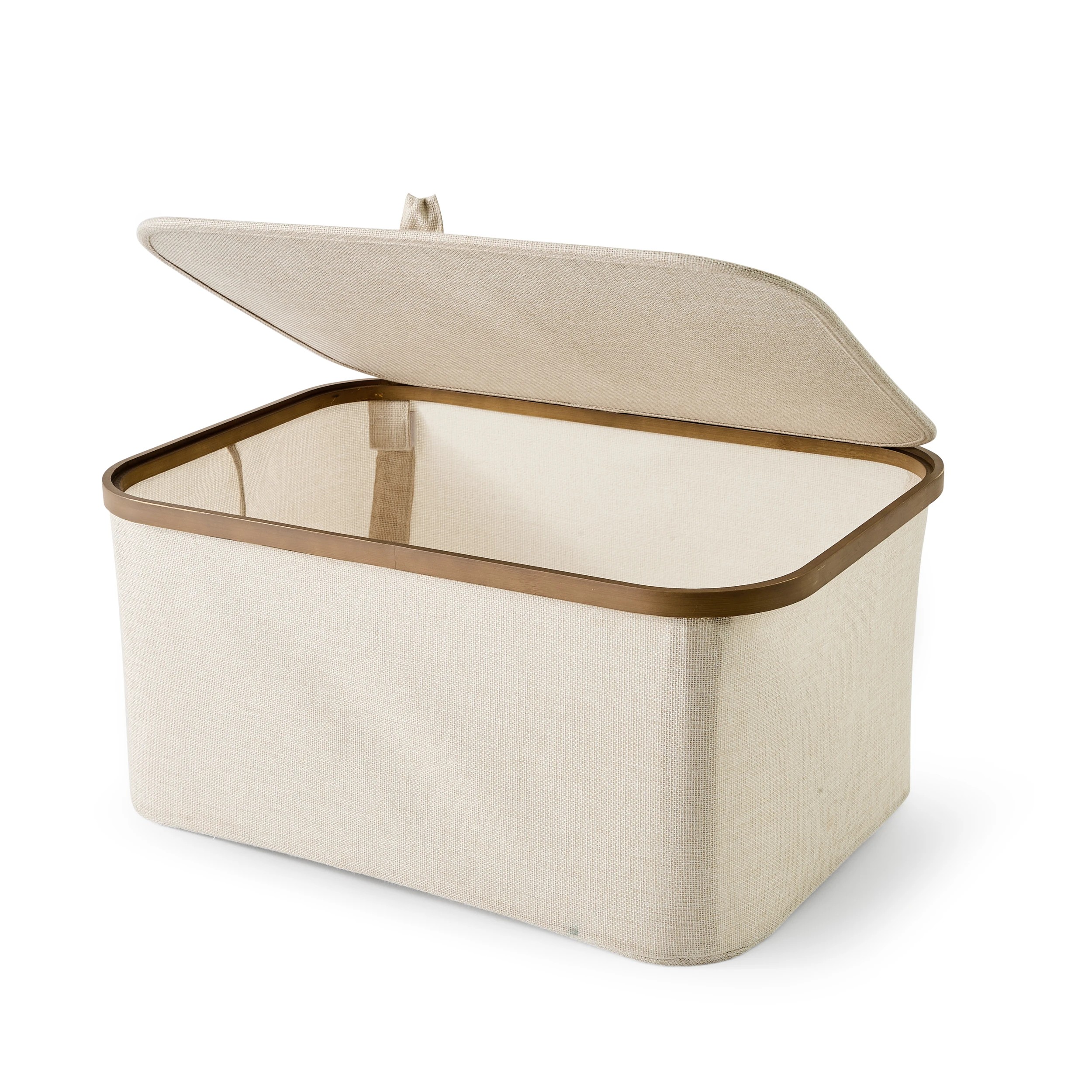 4 Linen Look Walnut Look Rectangle Box, 4 of 7