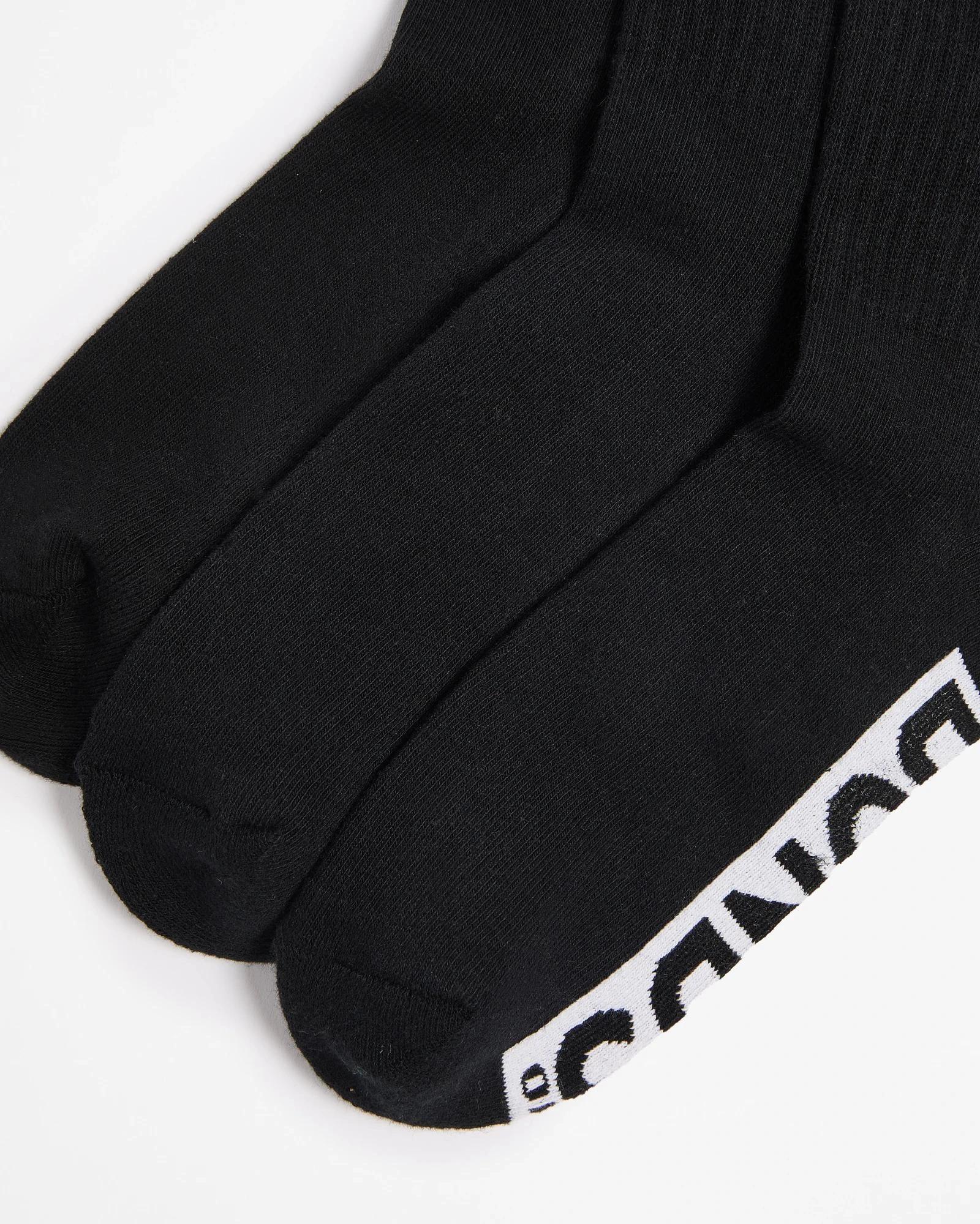 2 Cotton Blend Cushioned Crew Logo Sports Socks 3 Pack - Bonds BLACK, 2 of 3