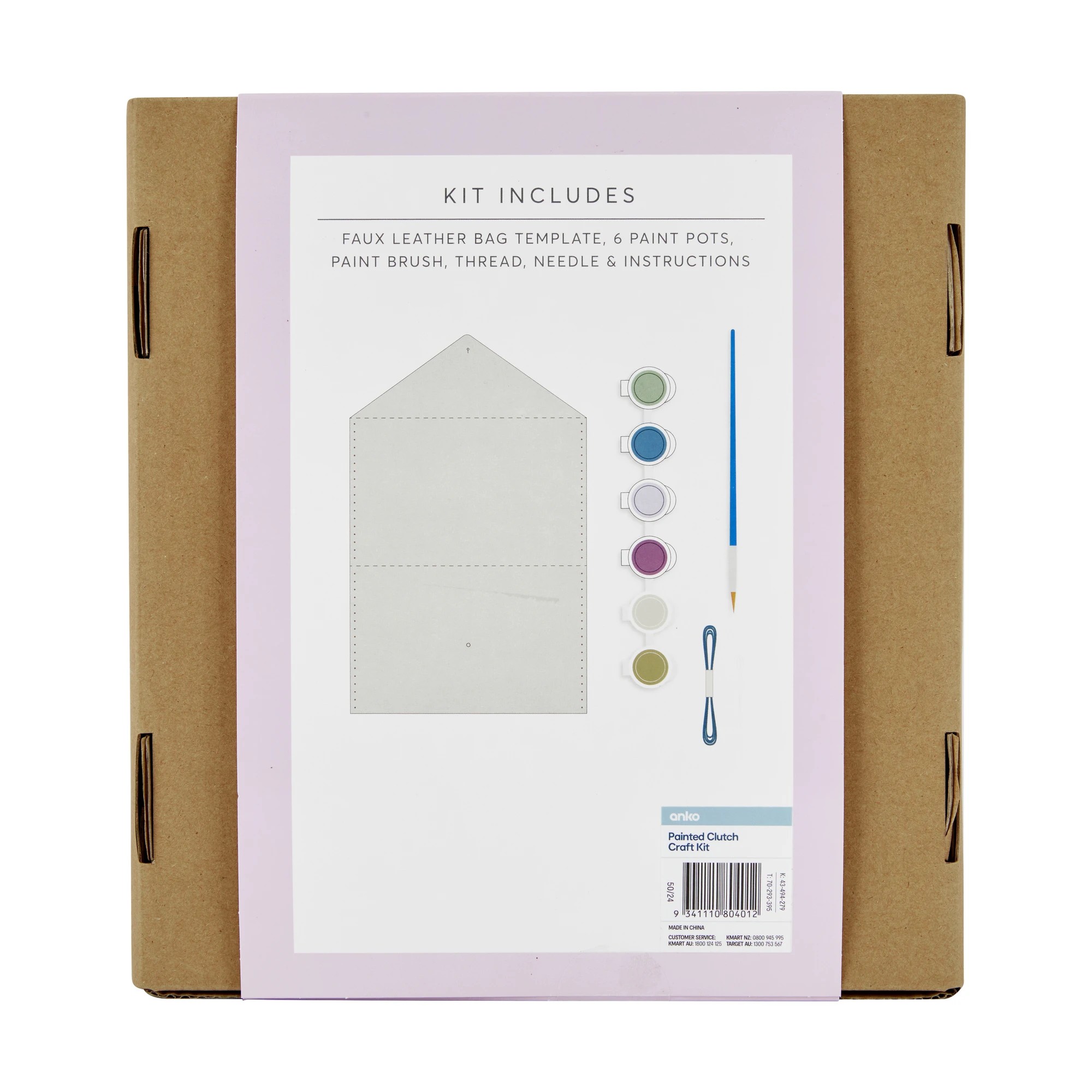 3 DIY Painted Clutch Craft Kit, 3 of 3