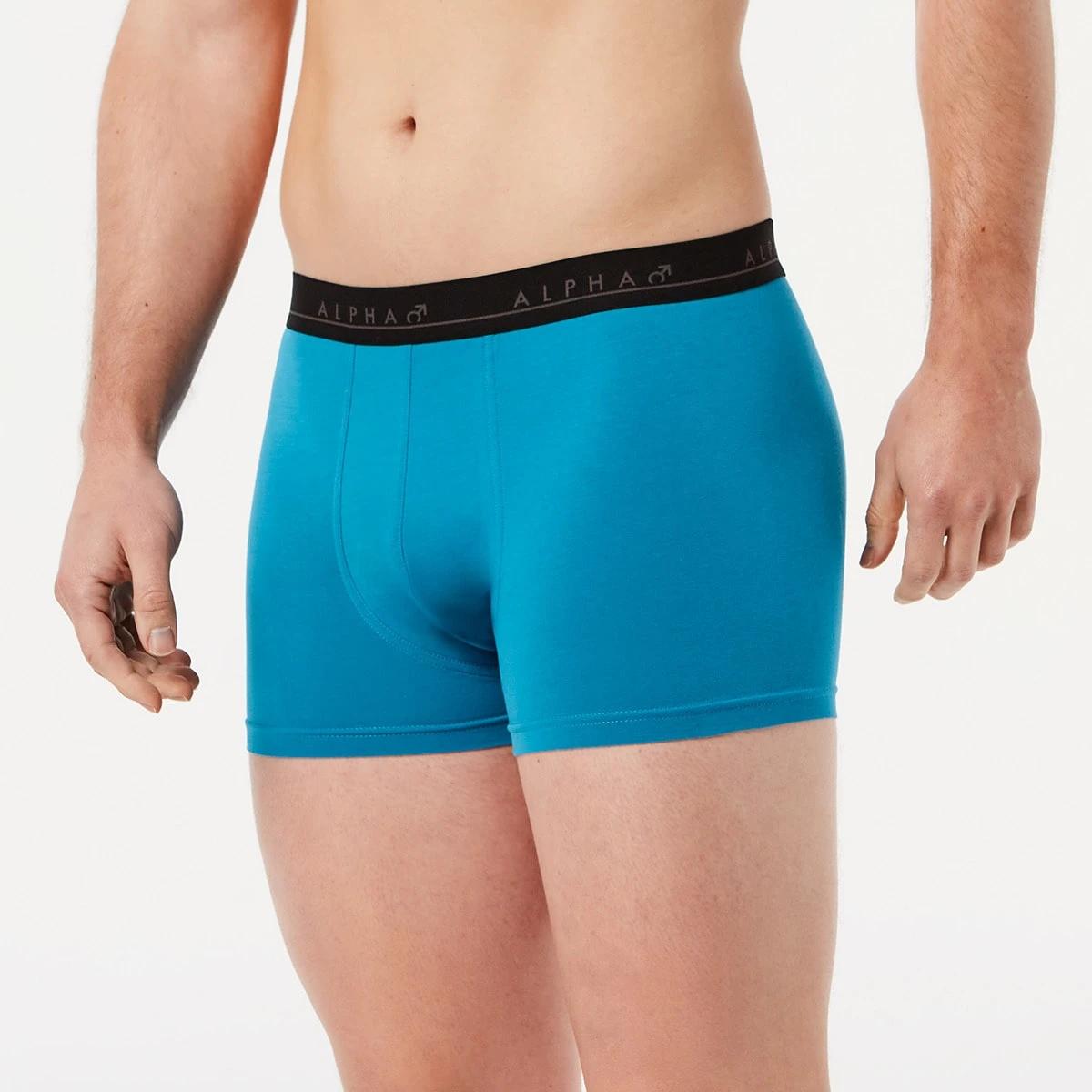 7 5 Pack Plain Trunks TURQUOISE BLUE, 7 of 10