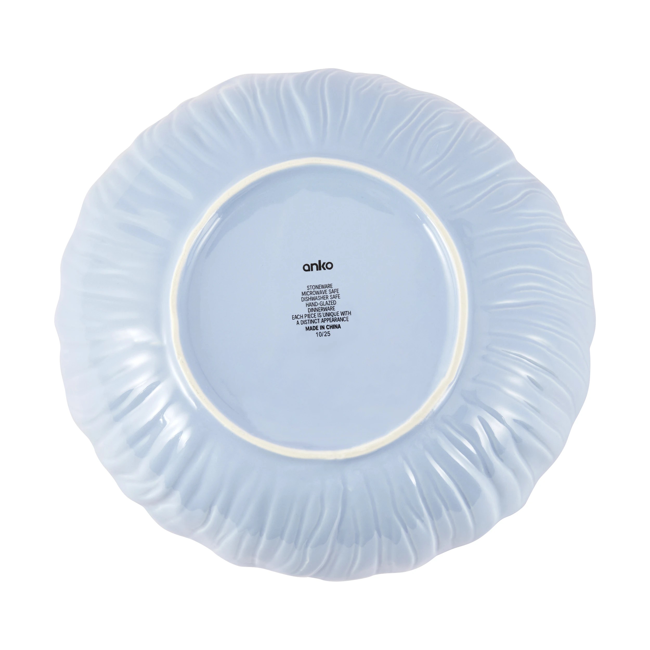 4 Blue Large Floral Bowl, 4 of 4