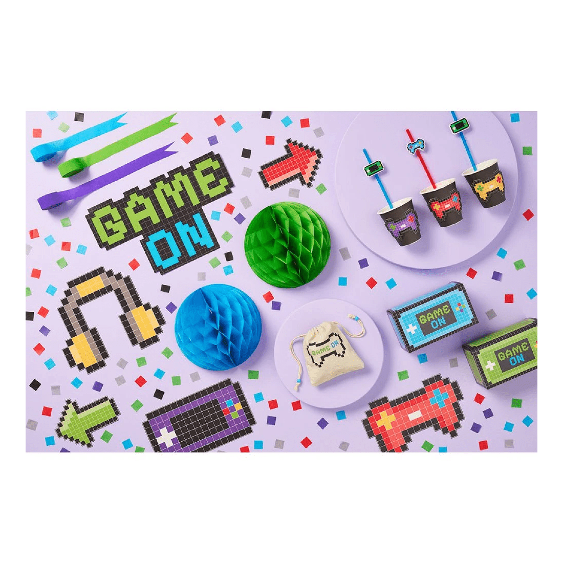 3 Otto Gamer Paper Glasses 8 Pack, 3 of 4