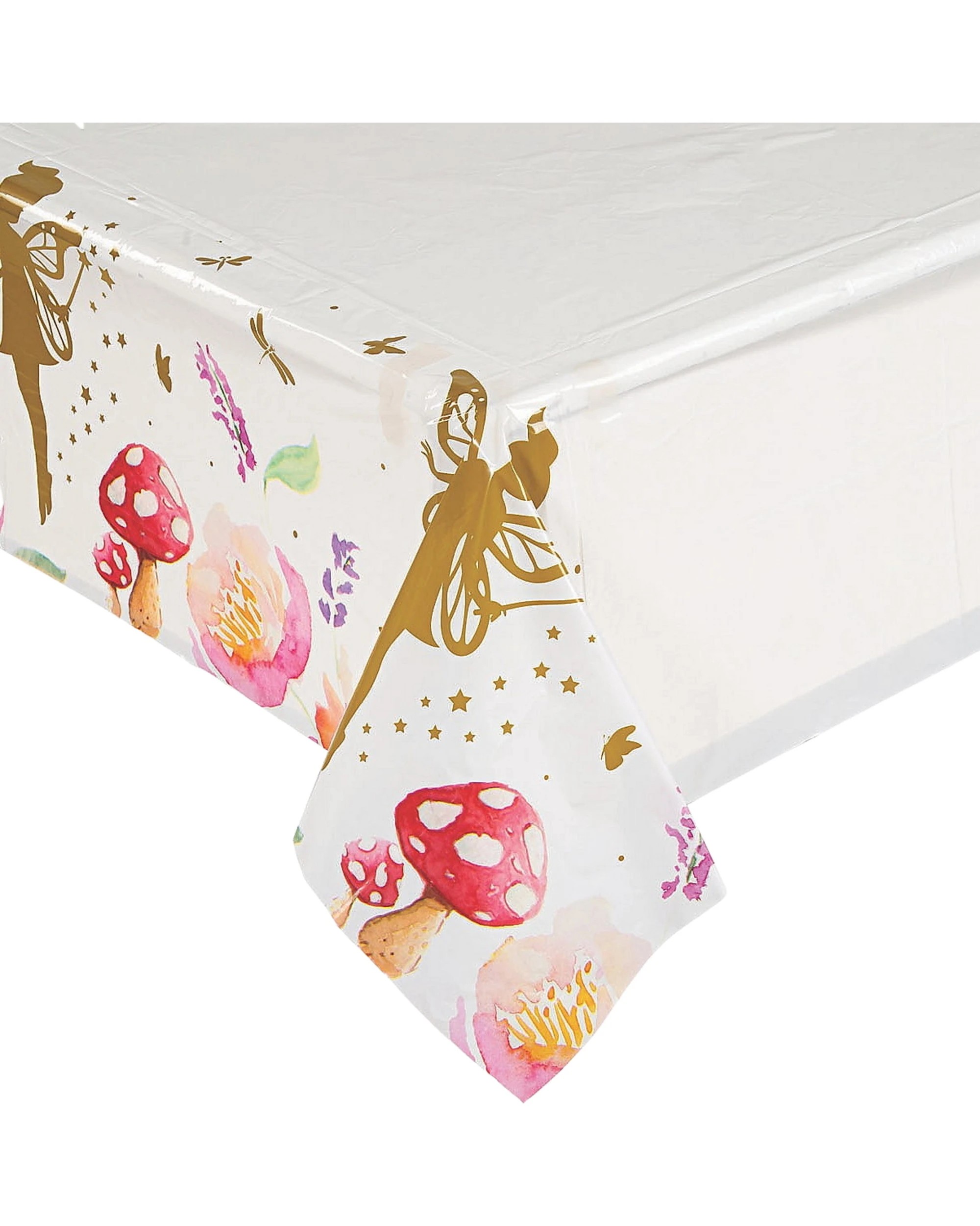 1 Partyrama Golden Fairy Plastic Tablecloth, 1 of 1