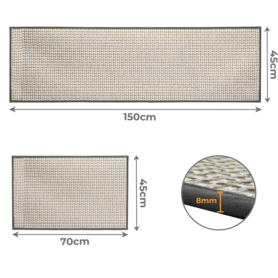 3 Marlow Washable Non Slip Kitchen Rugs and Mats, 3 of 8