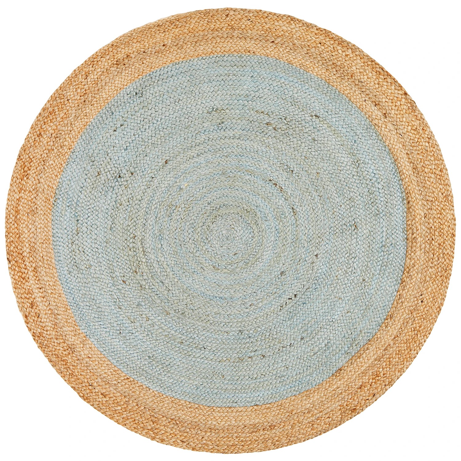 2 Common Ground Rugs Solace Polo 120x120cm - Small Round Handwoven Jute Rug - Silver, 2 of 6