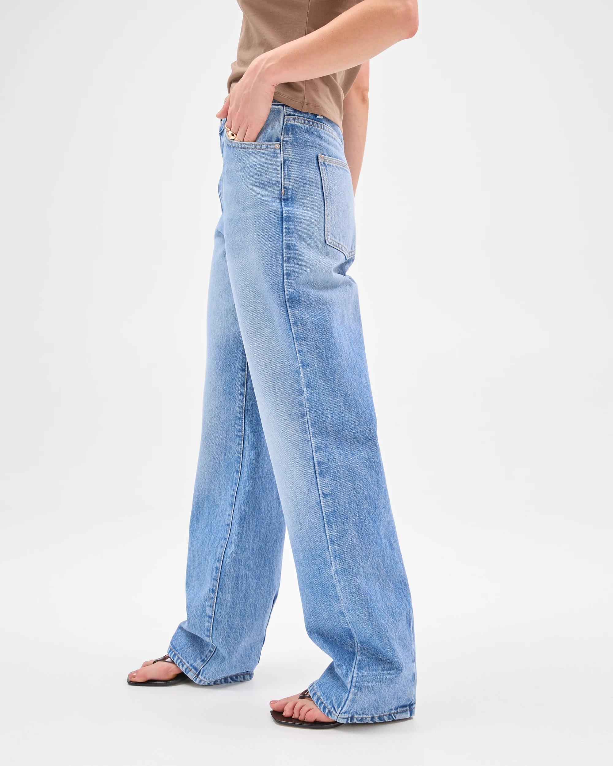 4 Lily Loves Australian Cotton Blend Straight Leg Denim Jeans PORTOFINO BLUE, 4 of 6