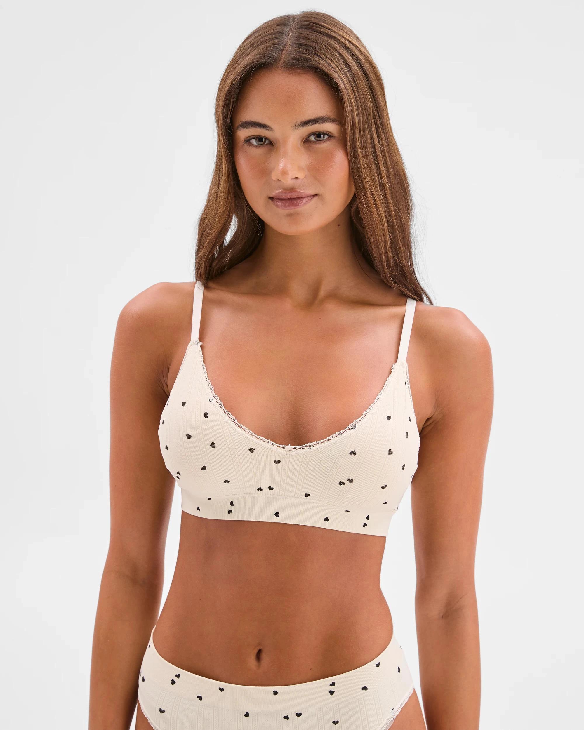 1 Lily Loves Pointelle Crop Top SCATTERED HEART, 1 of 6