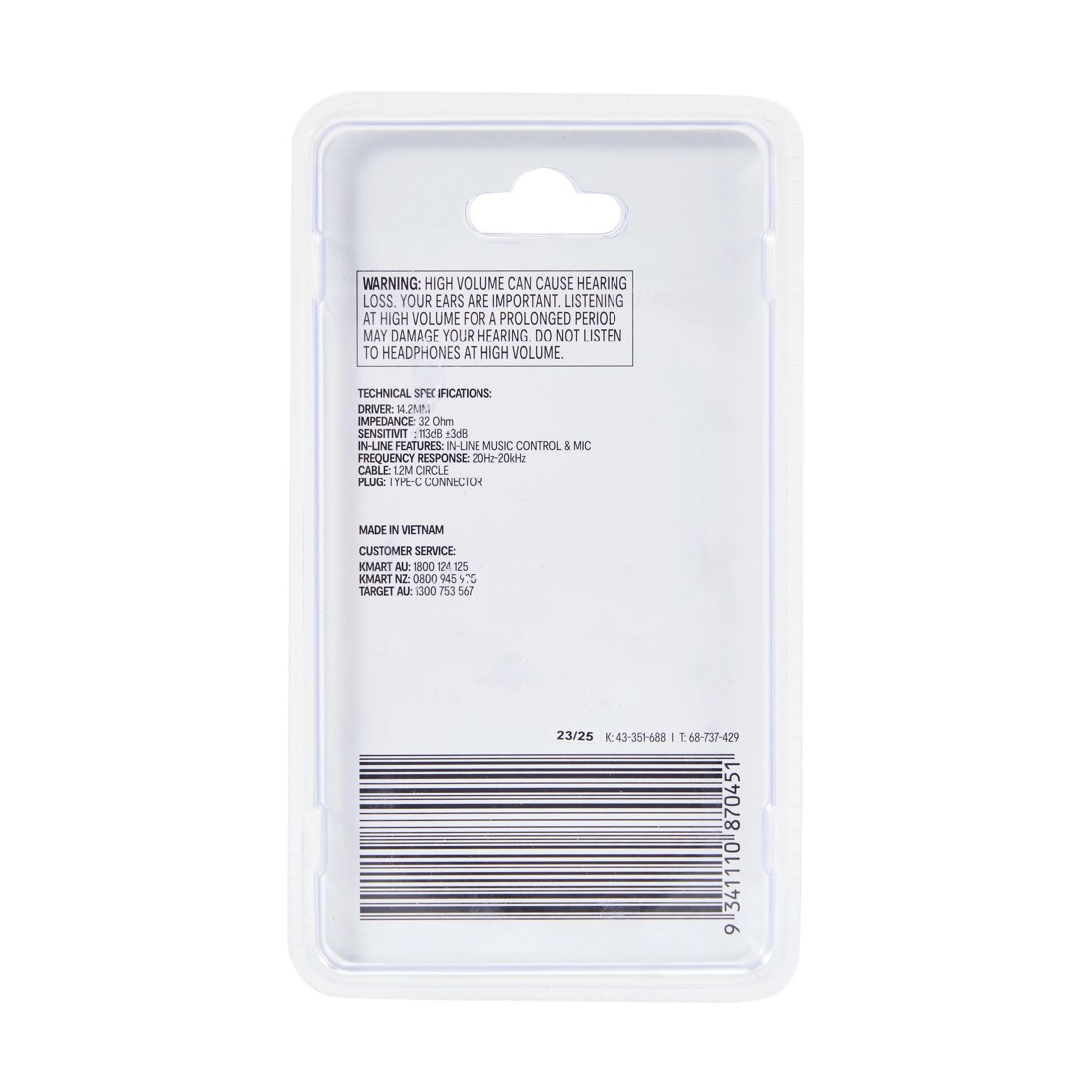 4 Type-C Bud Earphones - White, 4 of 4