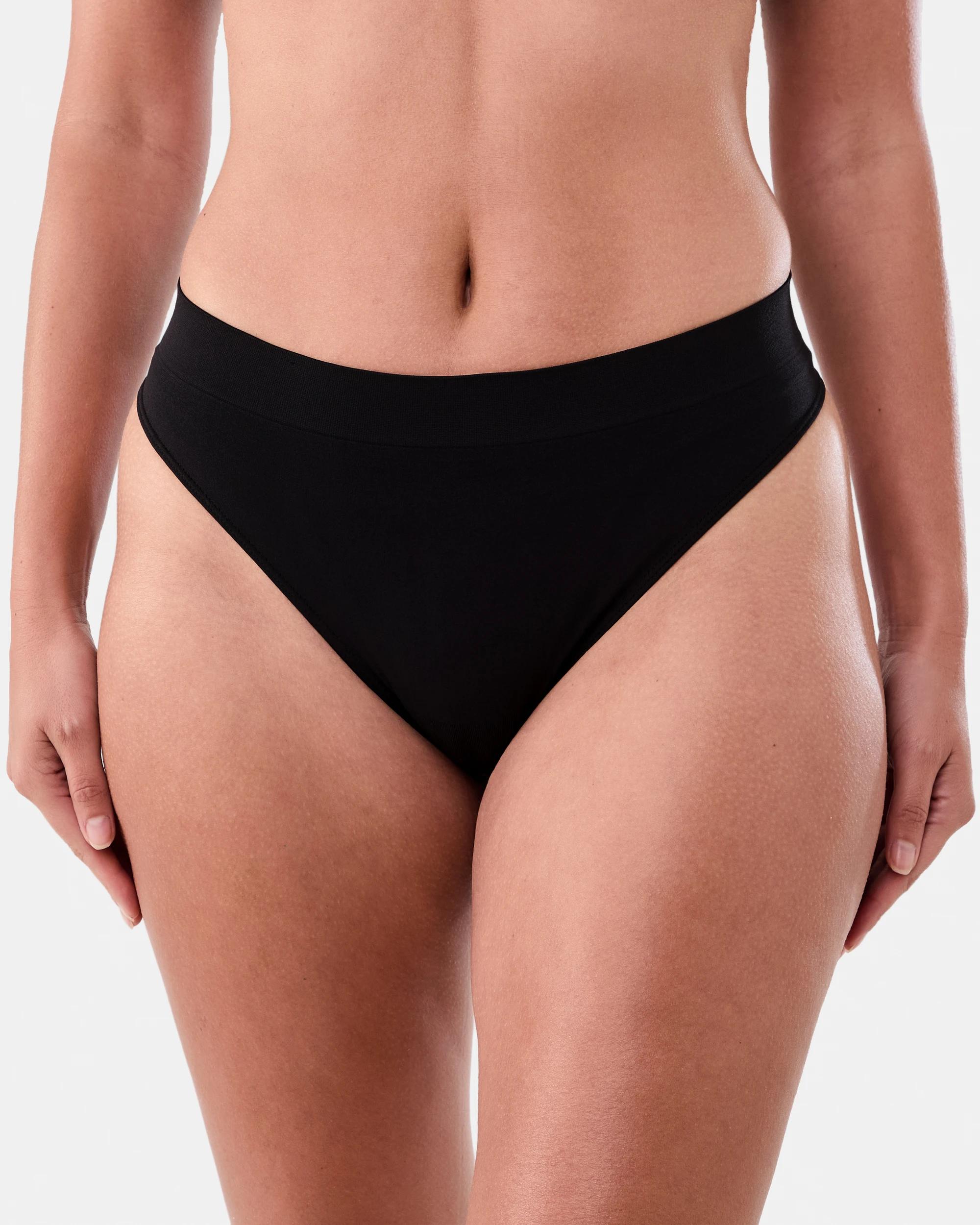 2 3 Pack Seamfree G-String Briefs Blk Lf Blk, 2 of 4